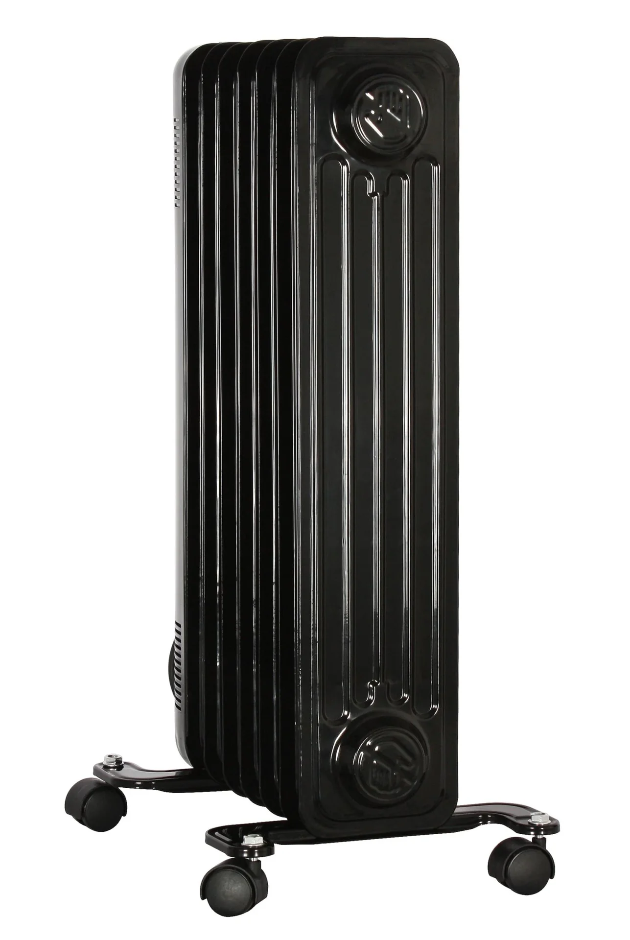 Mobiler Ölradiator, schwarz, 7 Rippen - 2
