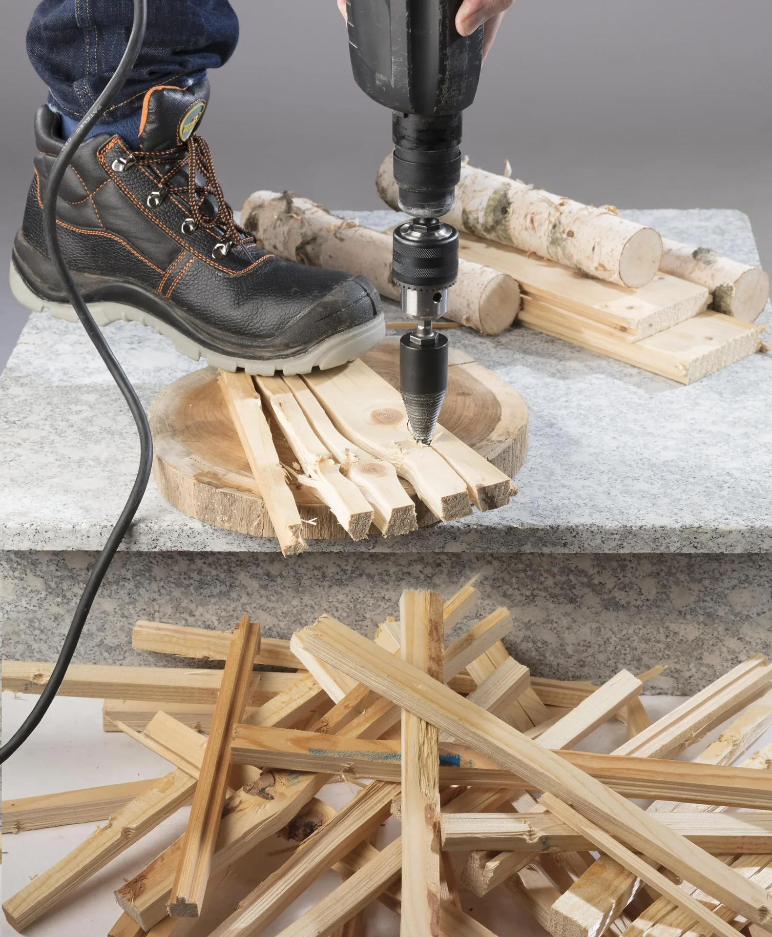 Holzspaltbohrer "X-Split", Sechskant - 0