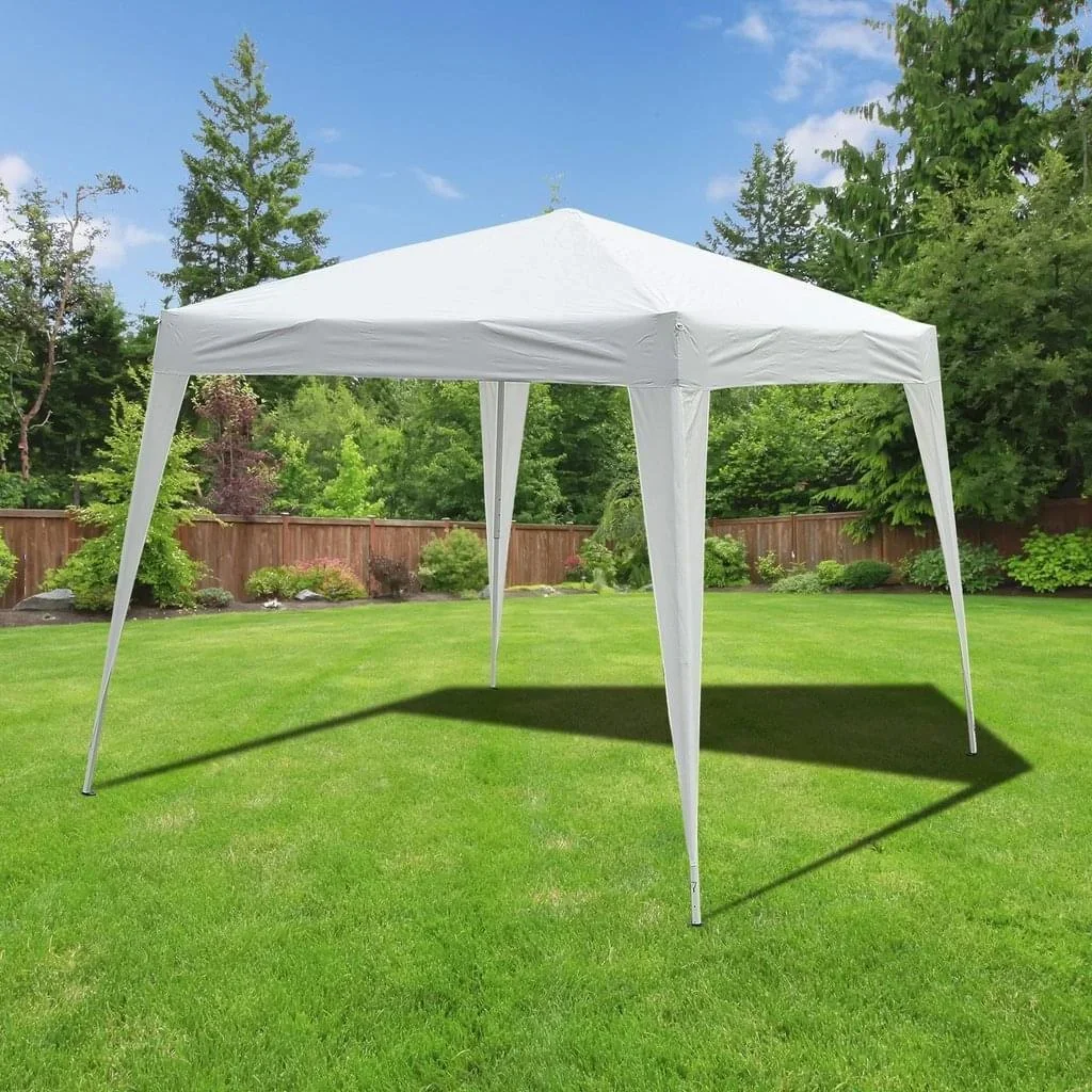 Faltpavillon 3x3m Pavillon Faltzelt Partyzelt Gartenzelt Popup Weiß - 1