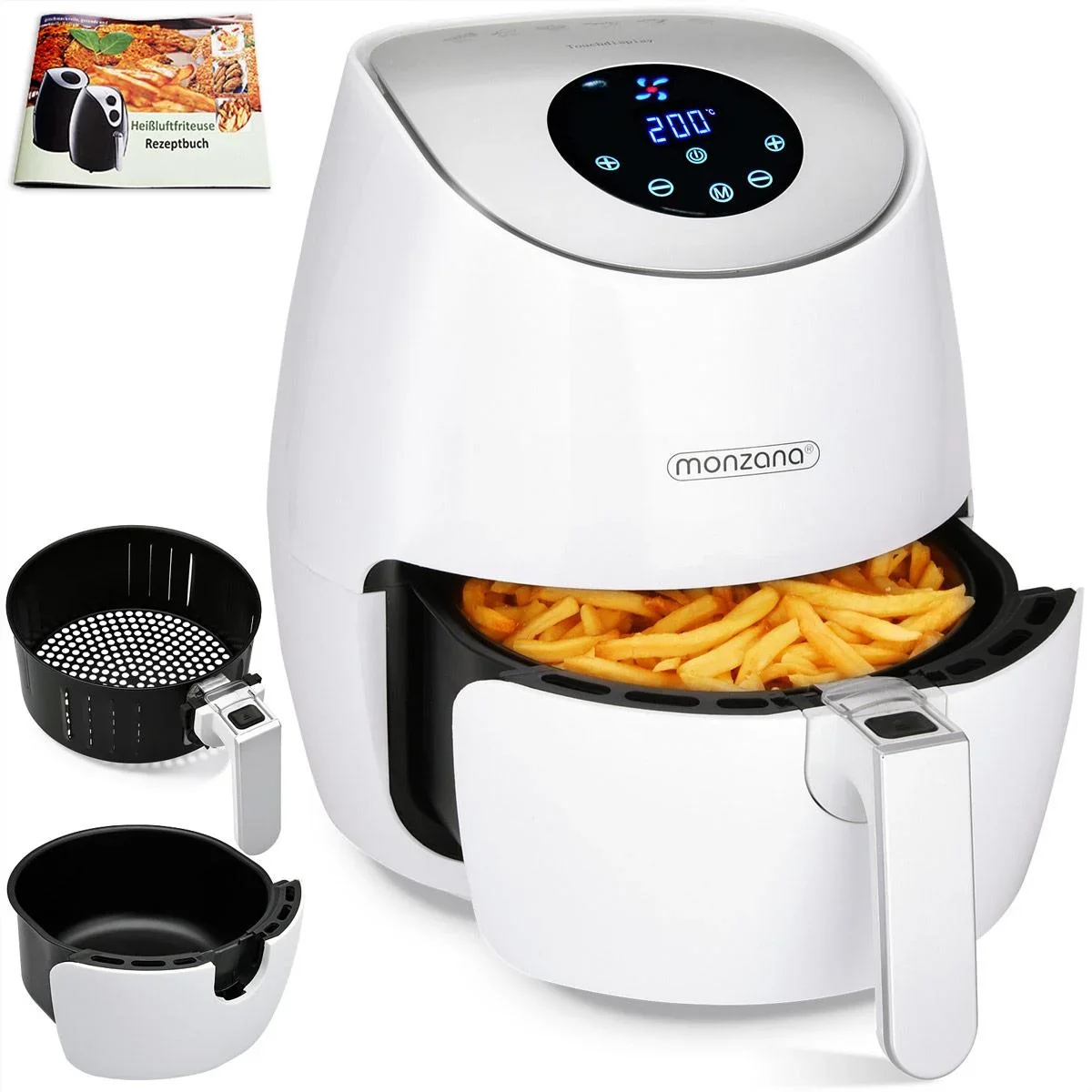 Friteuse 9 in 1 mit Touch-Display 3,6 Liter - Weiß - 7