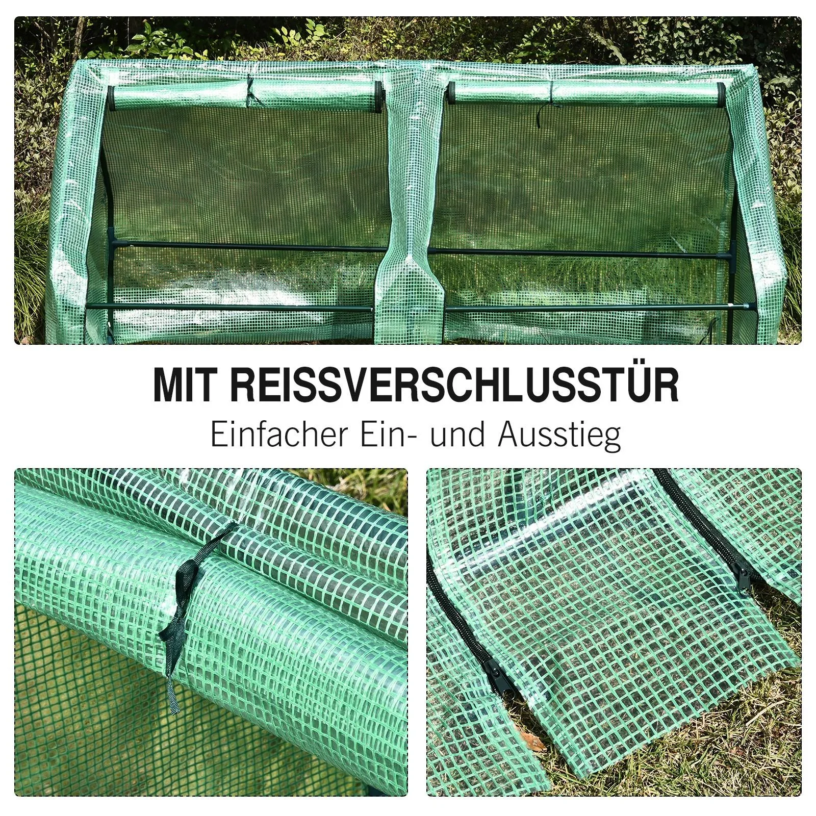 Mini-Gewächshaus mit 2 Türen - 0