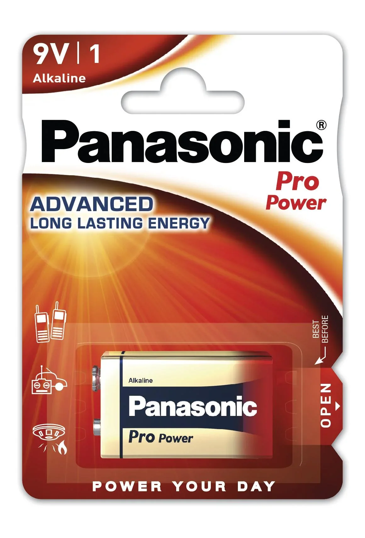 Pro Power Alkaline 9 Volt Block Batterie - 1 Stück - 1