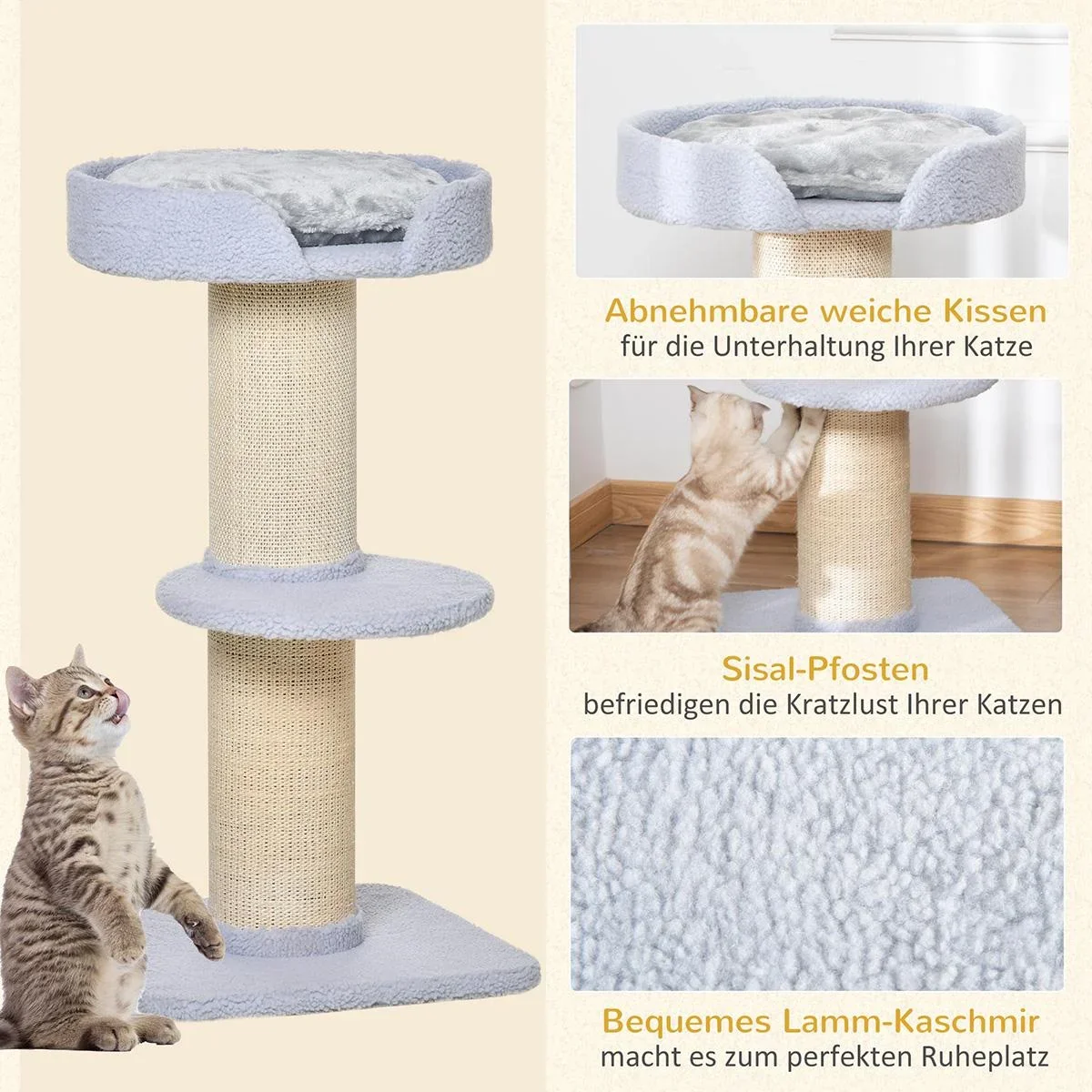 Katzenbaum Spielbaum Kratzstamm mi - 3