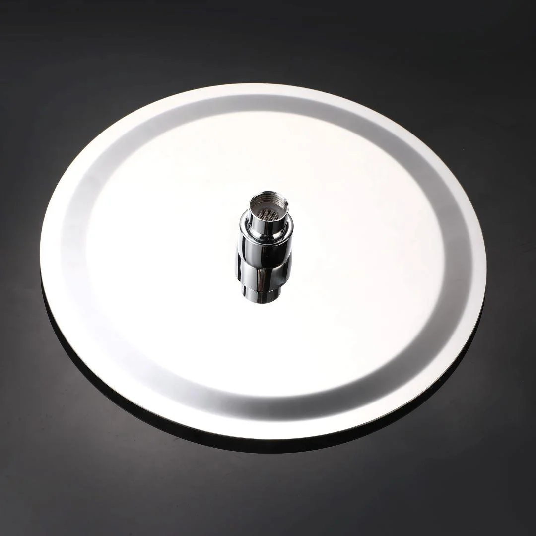 Duschkopf Kopfbrause Ø 25 cm Regendusche aus Edelstahl mit 1 Strahlart G1/2 individuell einsetzbar - 2