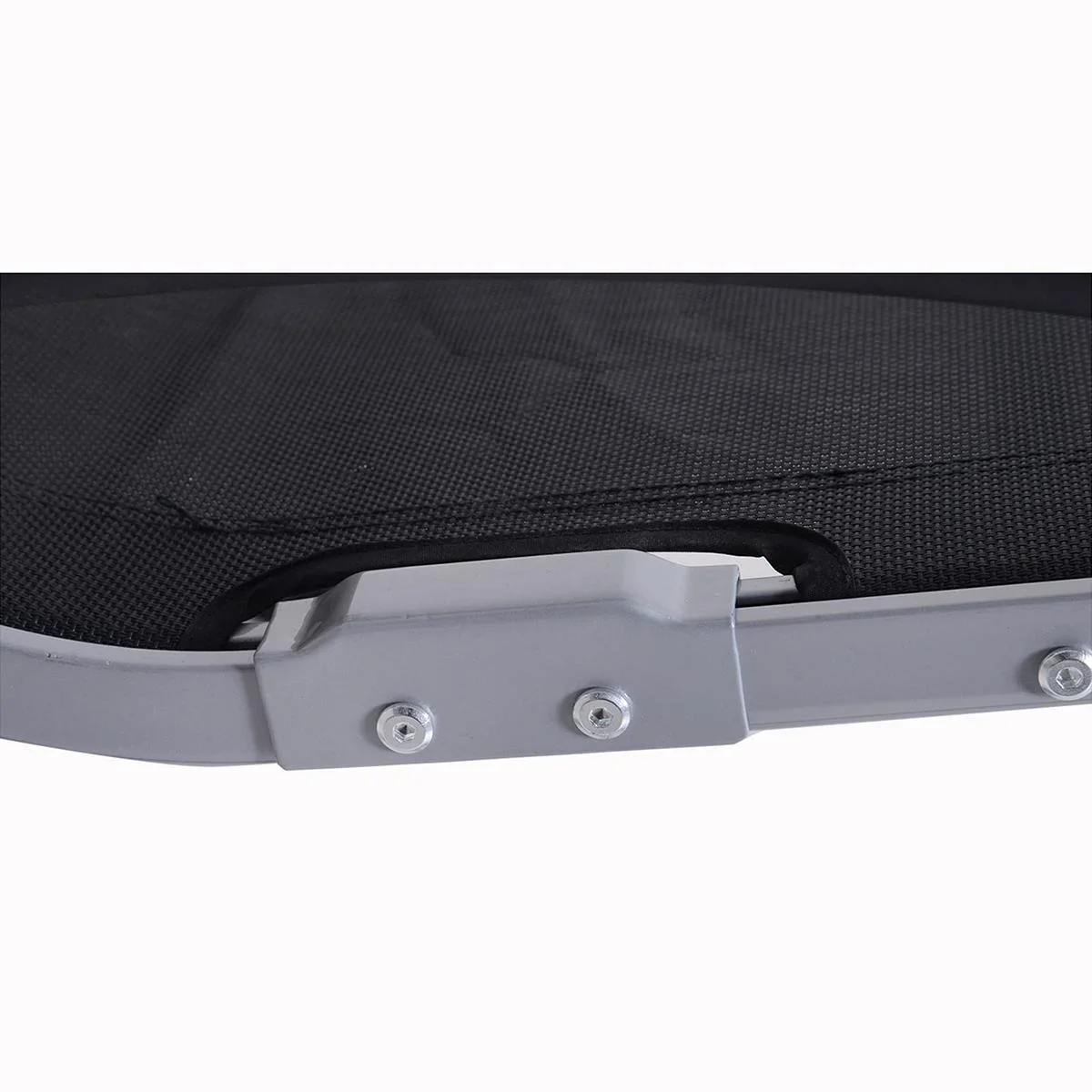 Schaukelstuhl mit Kopfkissen grau - 1