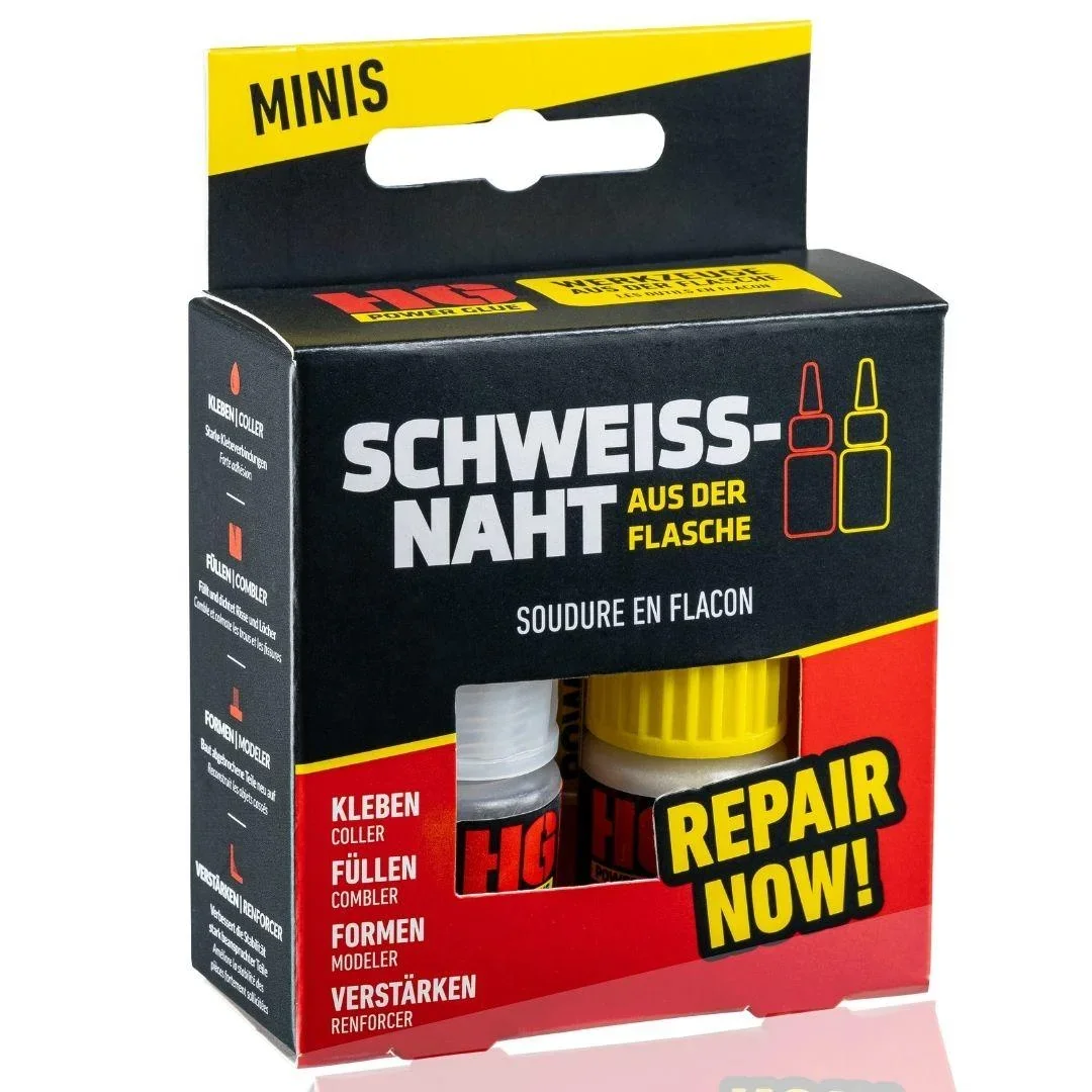 SADF Mini Set, Schweißnaht aus der Flasche, Kleber, 5 g + Granulat, 10 g - 10