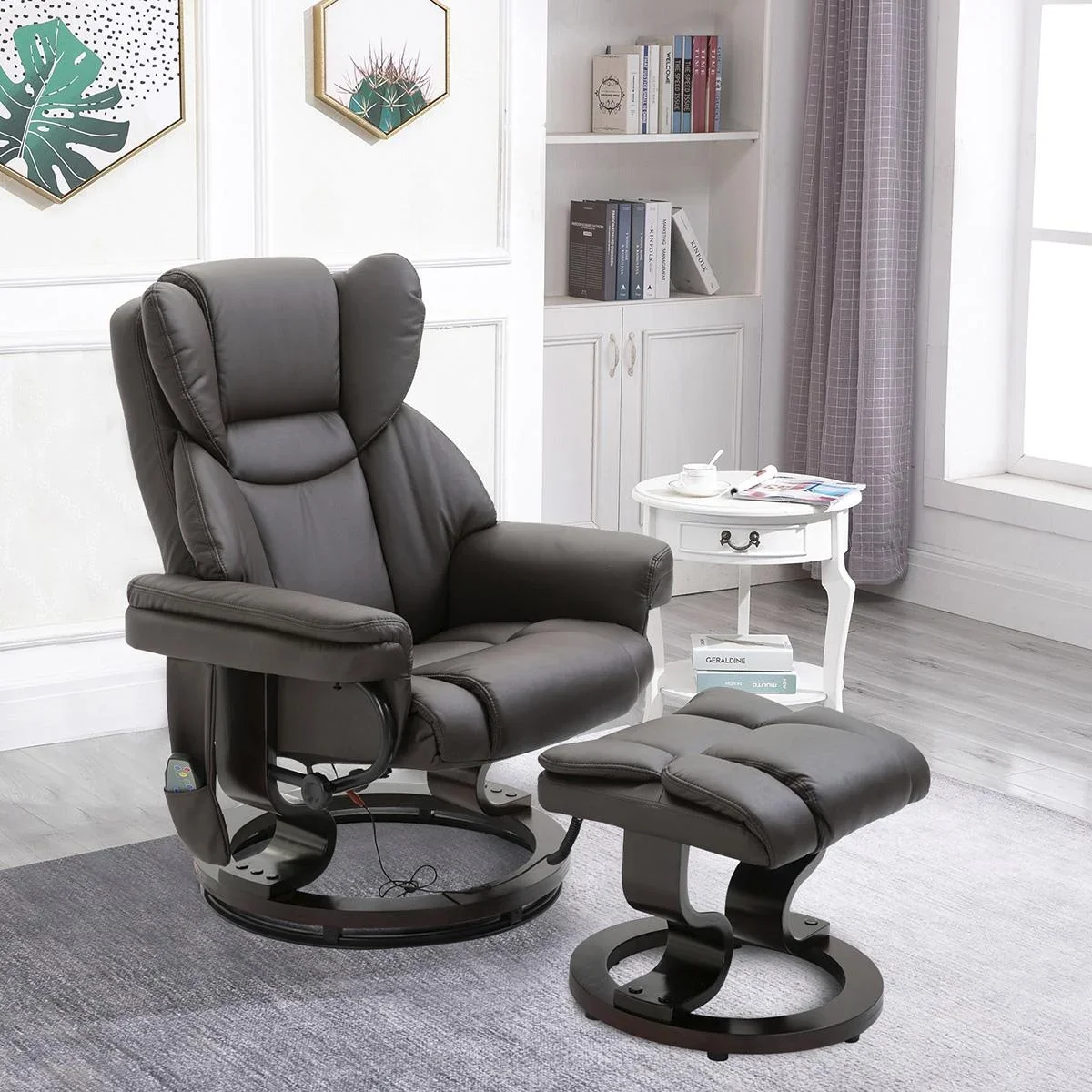 Massagesessel mit Fußhocker Heizfunktion - 2