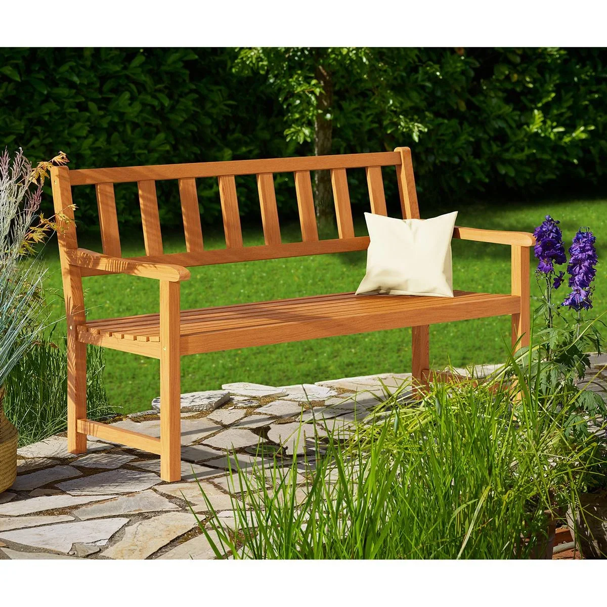 Gartenbank Kensington-Akazienholz 120x90x50-58cm - 0