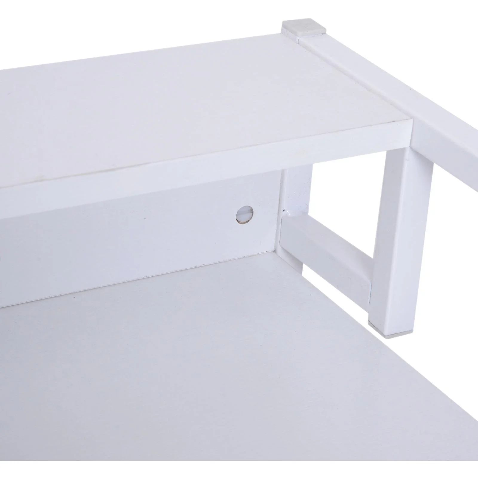 Schreibtisch PC Tisch Computertisch mit Kabeldurchlass Weiß 120 x 60 x 86,5 cm - 0
