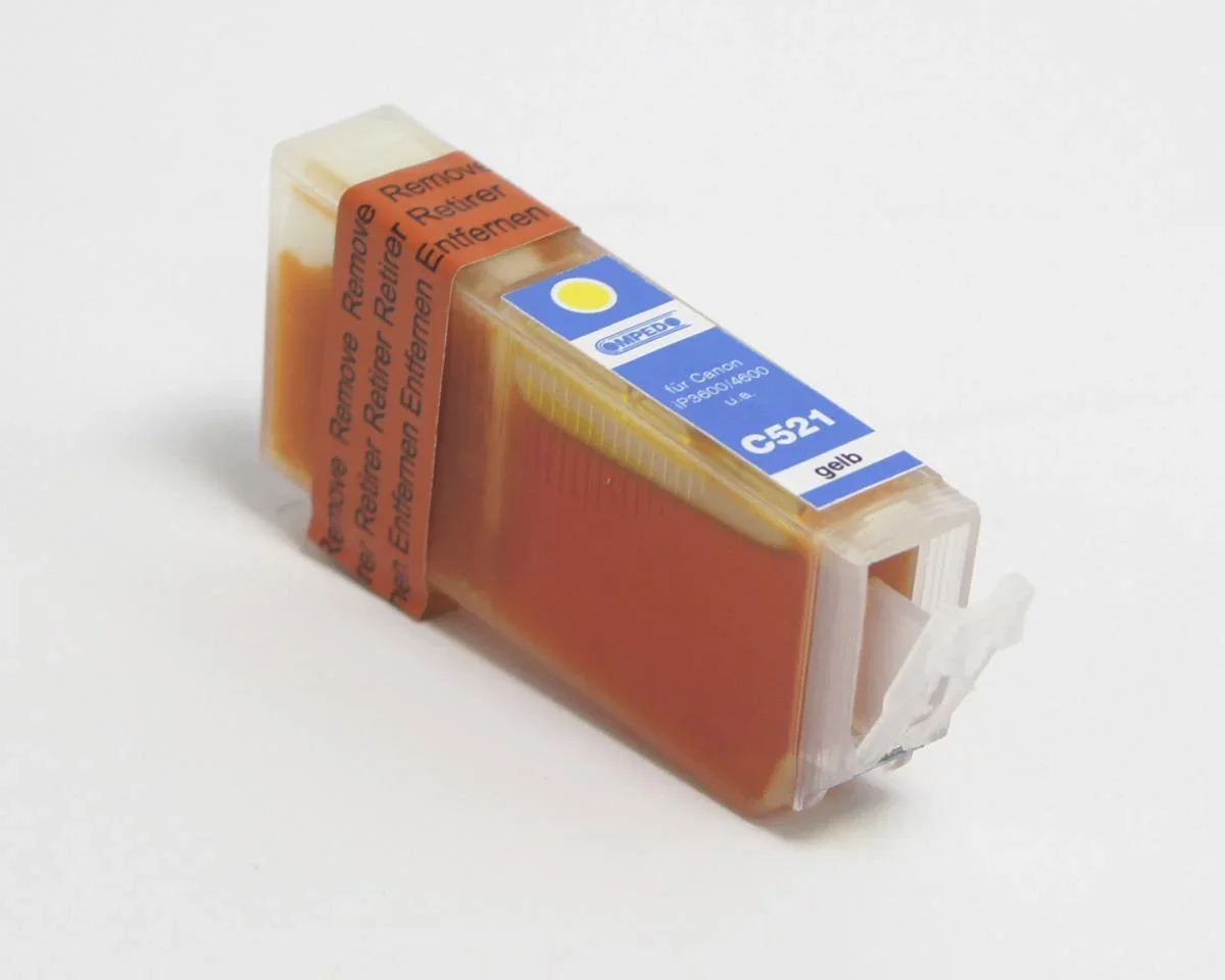 Druckerpatrone für CANON CLI-521 gelb chip - 1
