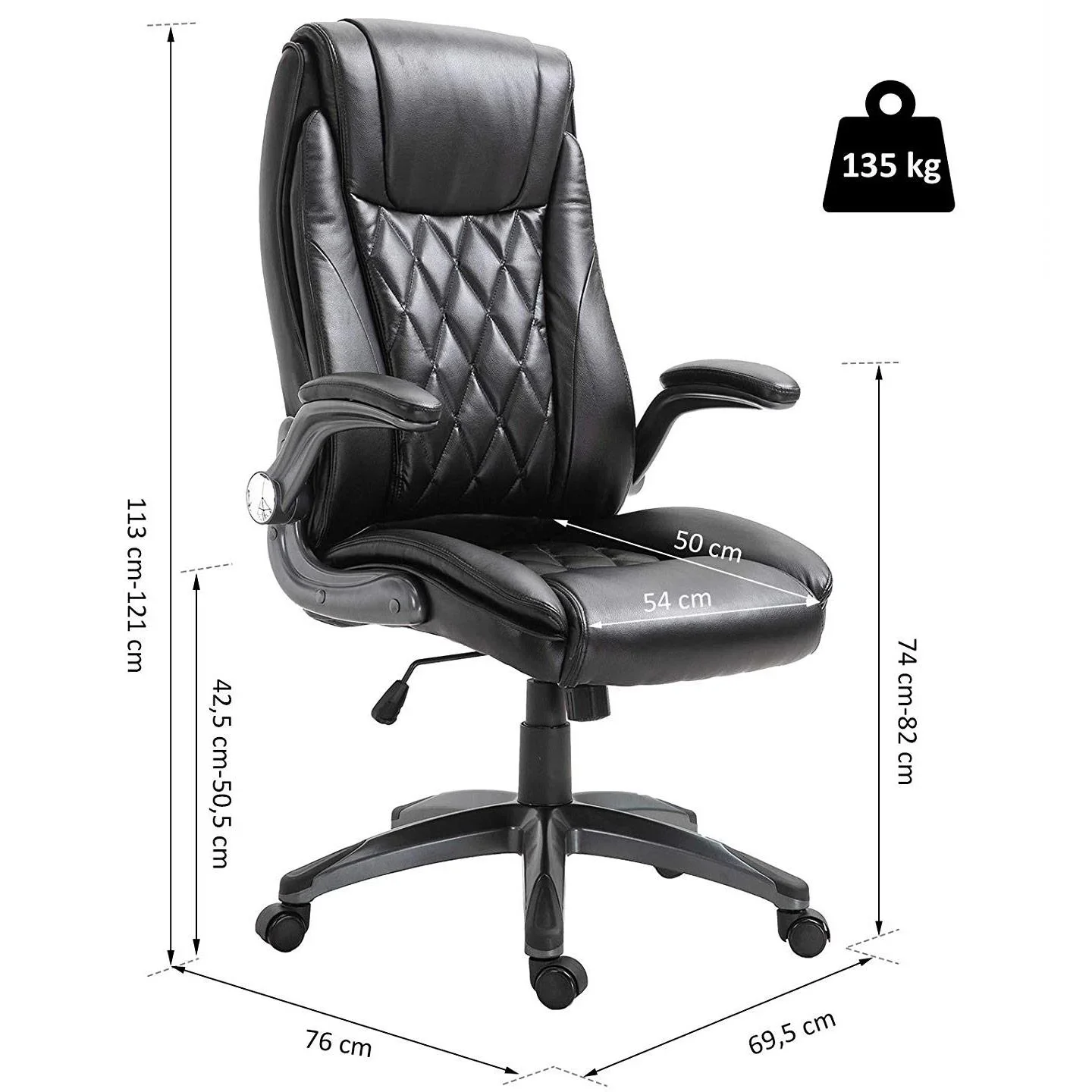 Bürostuhl mit Wippfunktion - 4