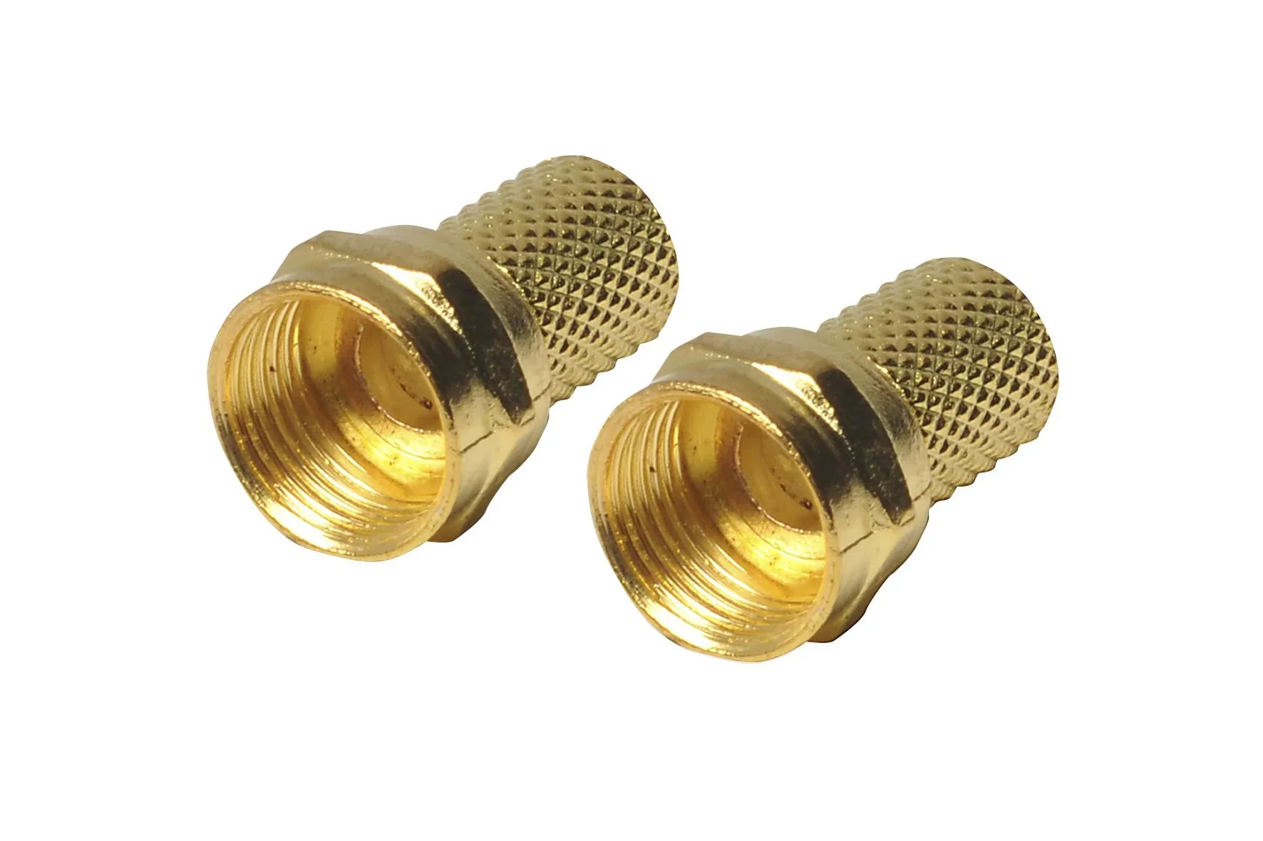 F-Stecker 7mm 2 Stück - 0