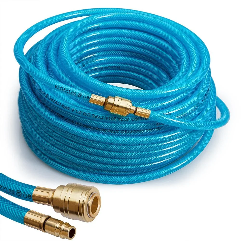 Druckluftschlauch 30 m mit Schnellkupplung und Stecker - 4