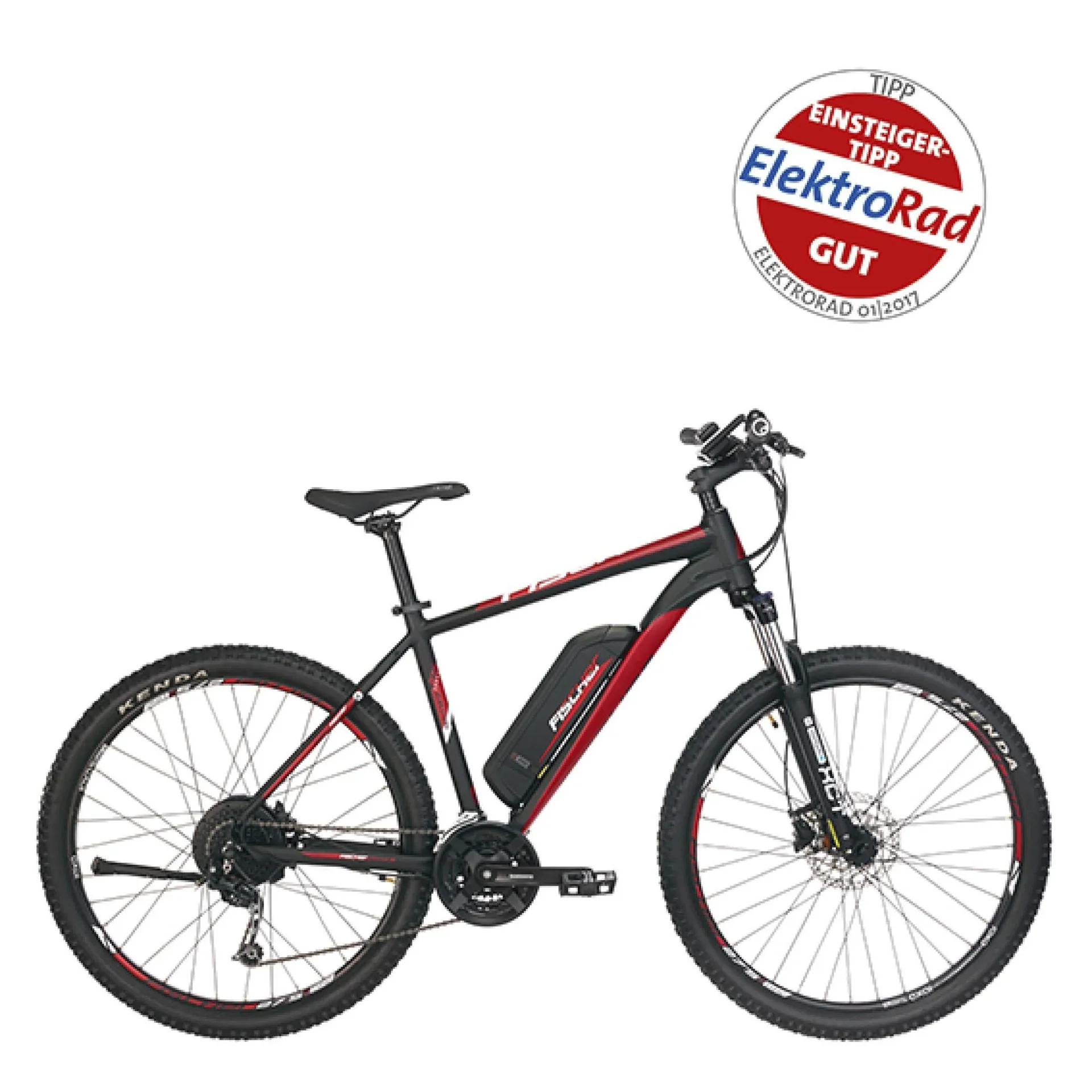 Unisex E-Bike MTB, 27,5 Zoll, Rahmengröße 48cm, 10-Gang Kettenschaltung, schwarz matt, MONTIS EM 1726 - 4