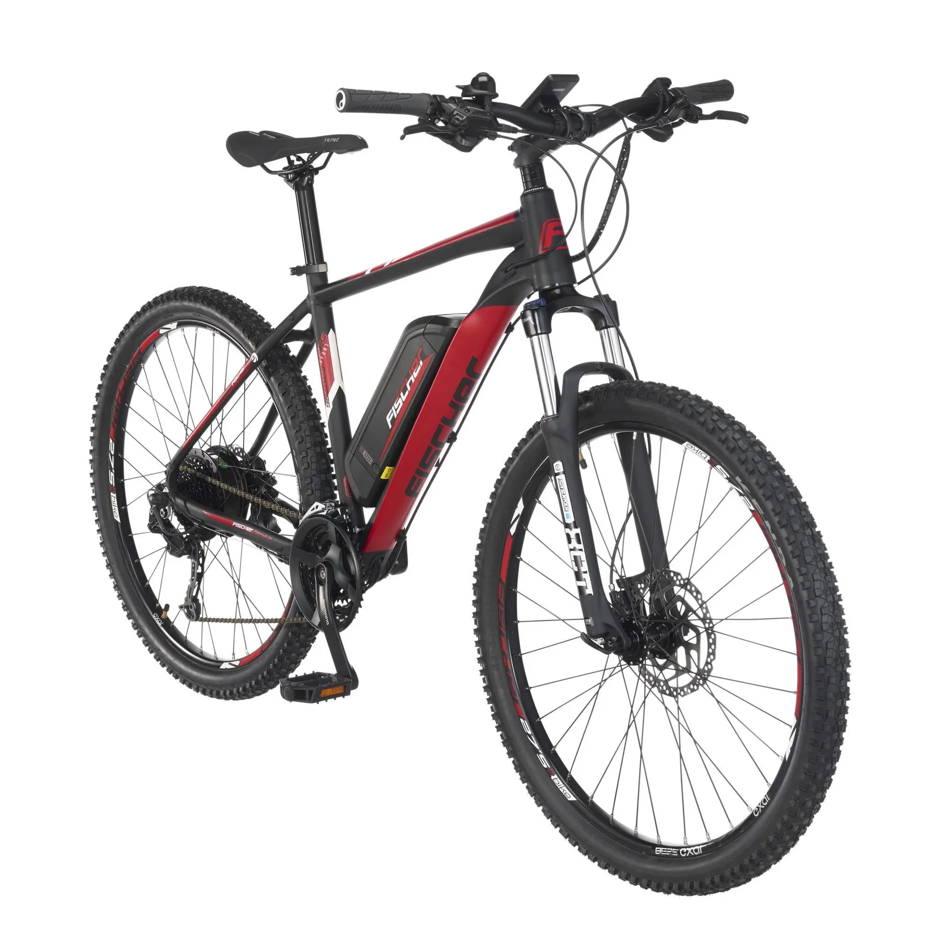 Unisex E-Bike MTB, 27,5 Zoll, Rahmengröße 48cm, 10-Gang Kettenschaltung, schwarz matt, MONTIS EM 1726 - 8
