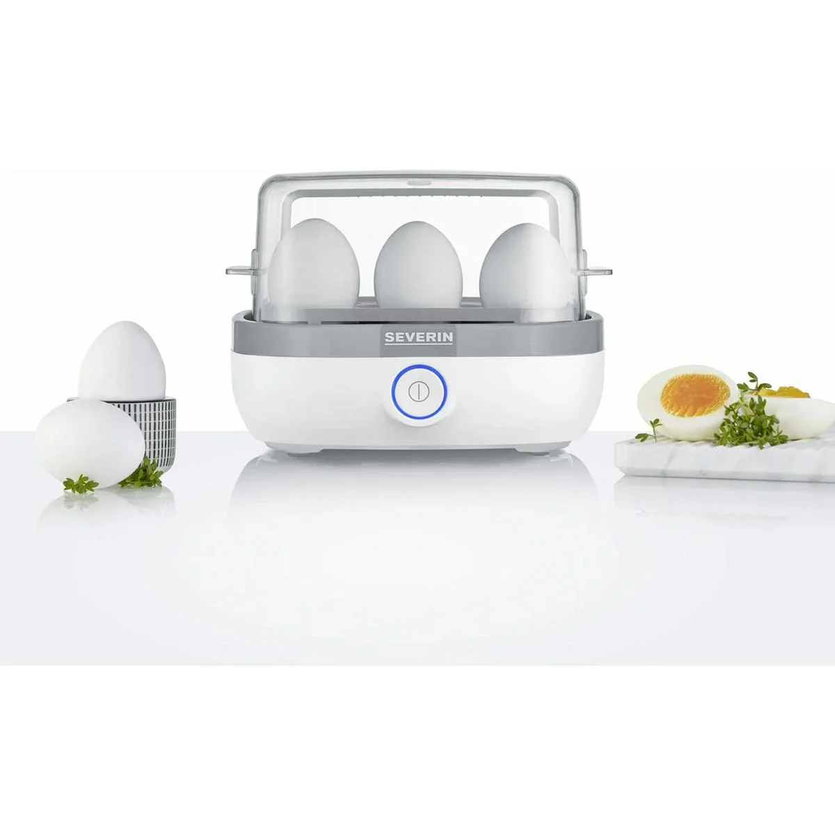 Eierkocher für 6 Eier - 420 Watt - Weiß - 1