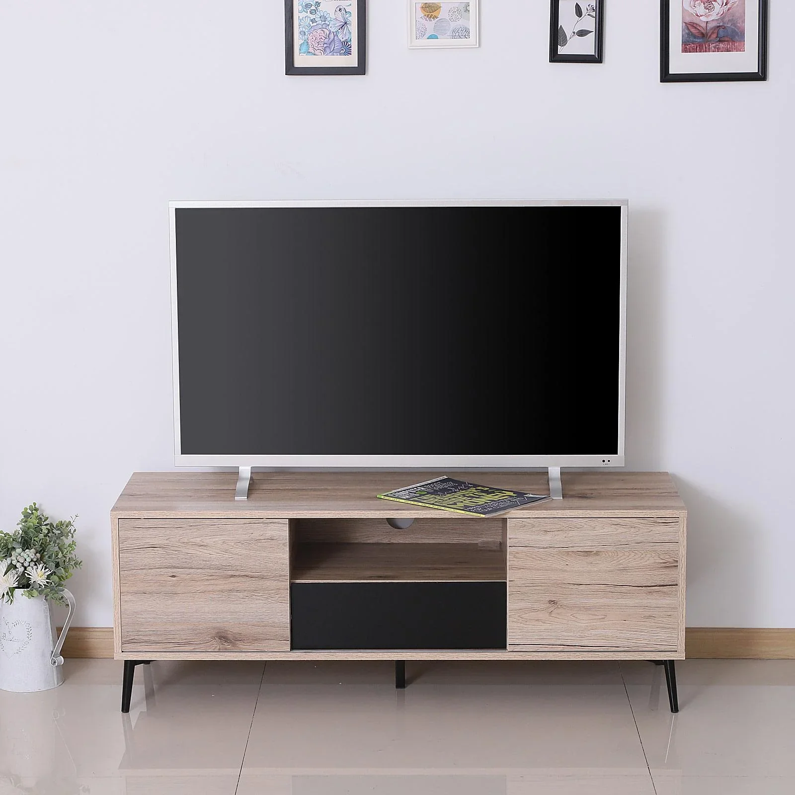 Fernsehtisch Fernsehschrank TV-Board Lowboard Holz 120 x 40 x 44 cm - 2