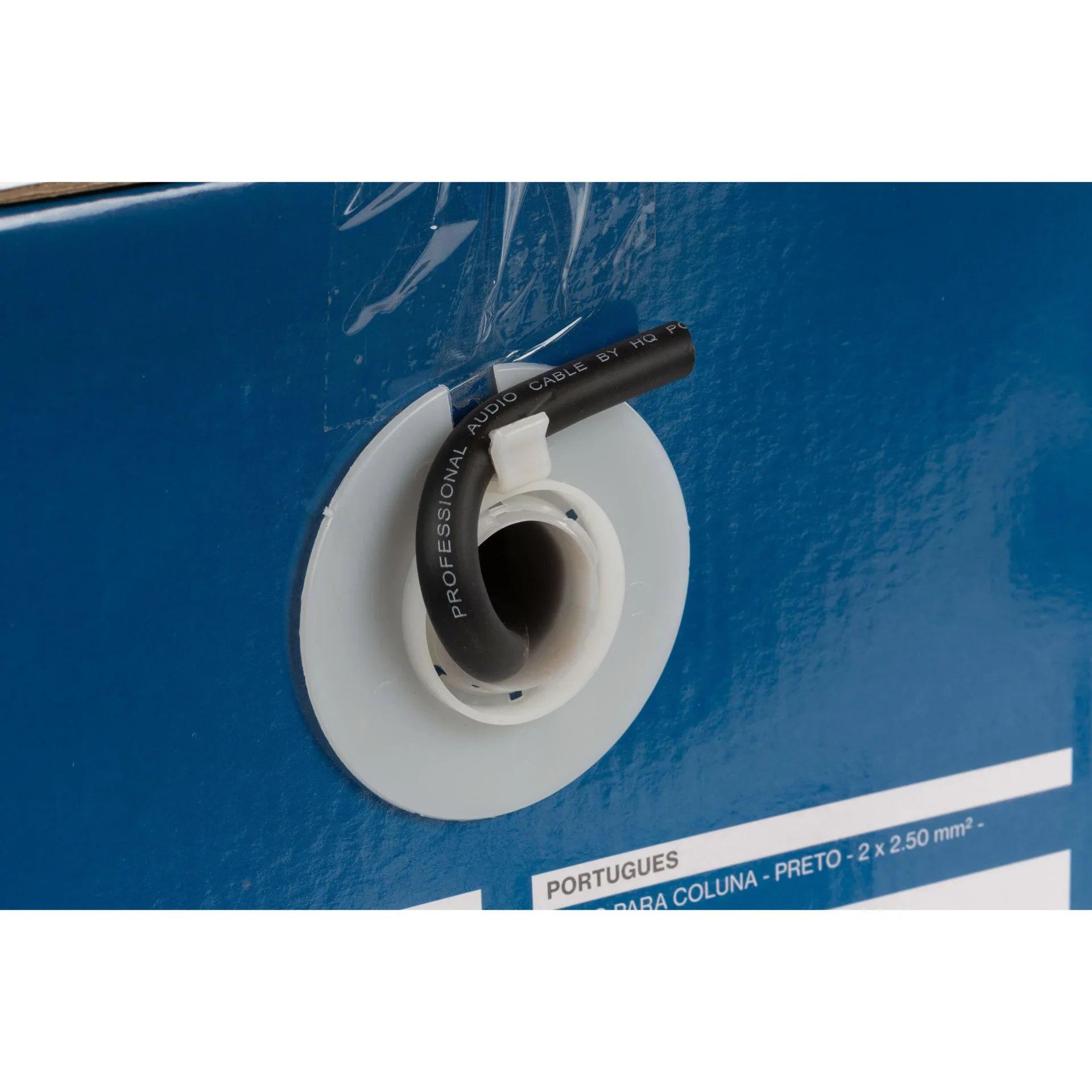 hochwertiges lautsprecherkabel - schwarz - 2 x 2.50 mm² - 100 m - 0