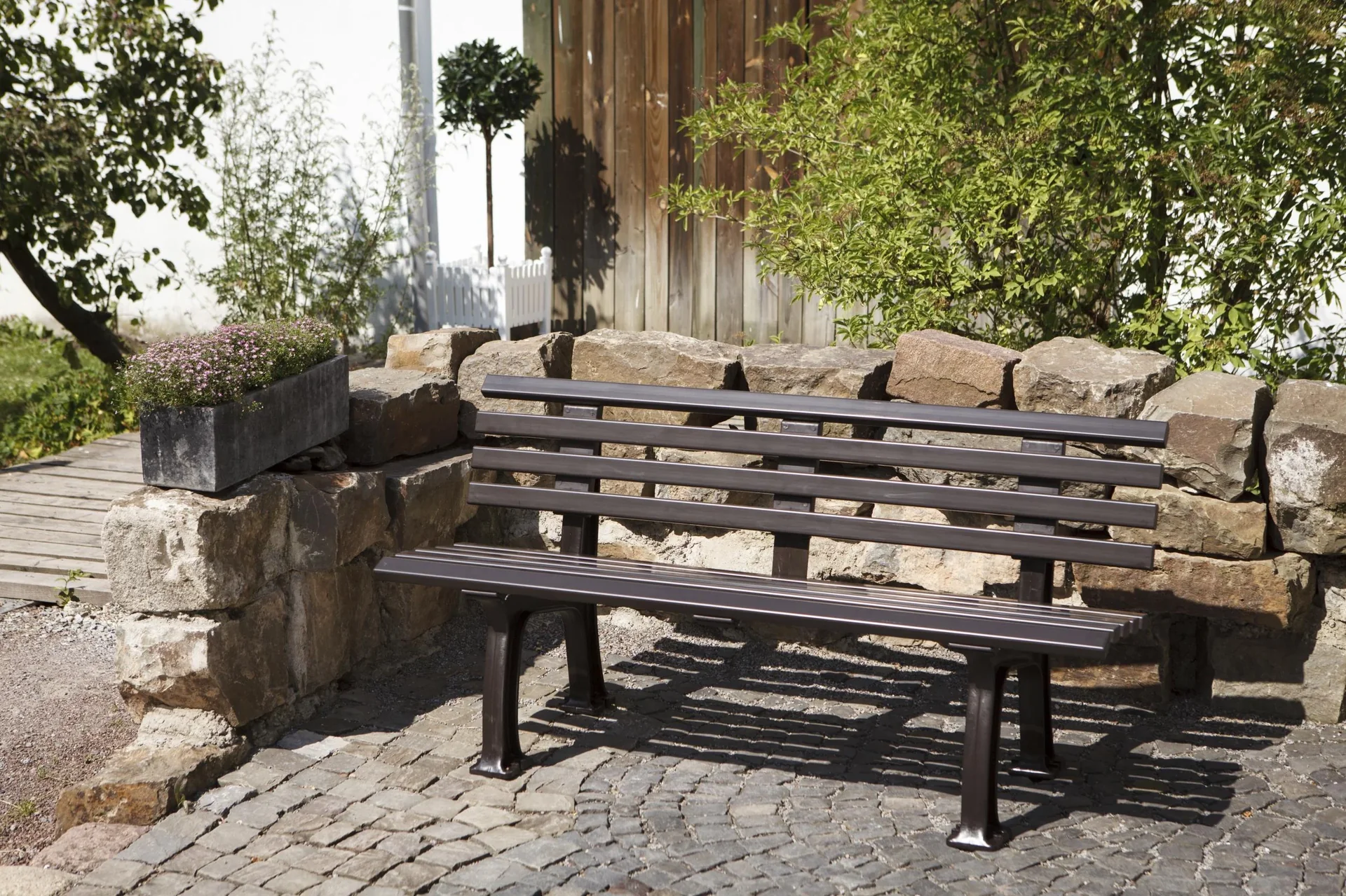 Gartenbank Sylt braun - 0