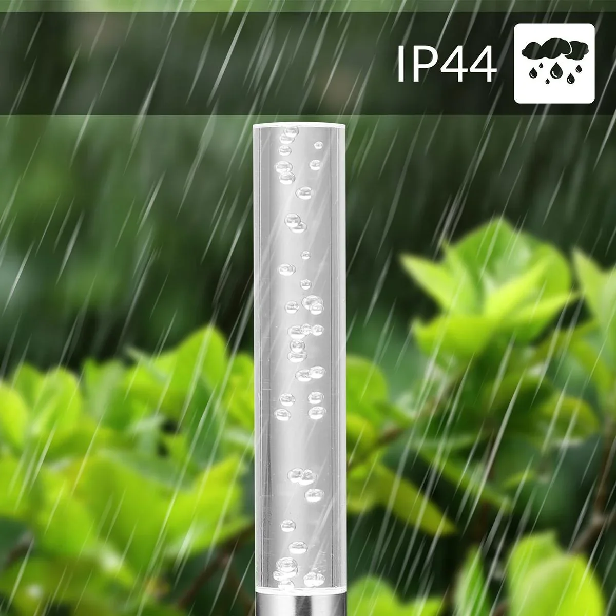 5x Solarlampe - Solarbetriebene Lampe - Gartenbeleuchtung - Wegbeleuchtung - hellweiß - 6