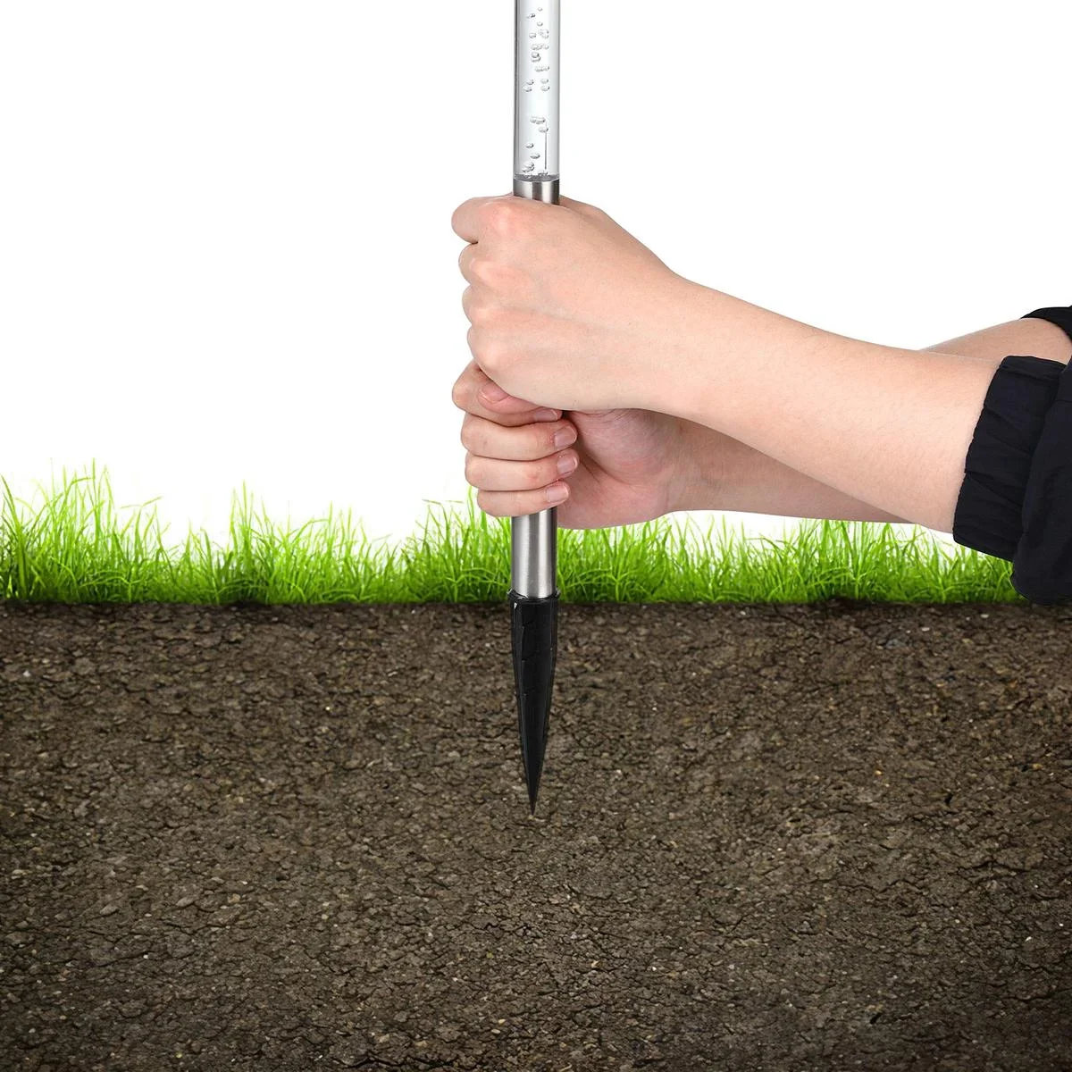 5x Solarlampe - Solarbetriebene Lampe - Gartenbeleuchtung - Wegbeleuchtung - hellweiß - 7