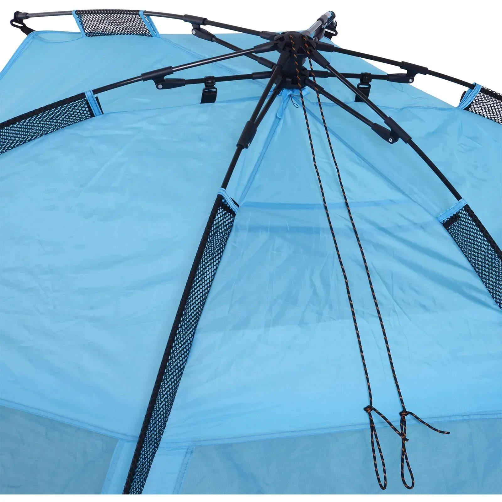 Automatik Strandmuschel Pop up Zelt mit Tragetasche 2 4 Personen 250 x 140 x 140 cm - 1