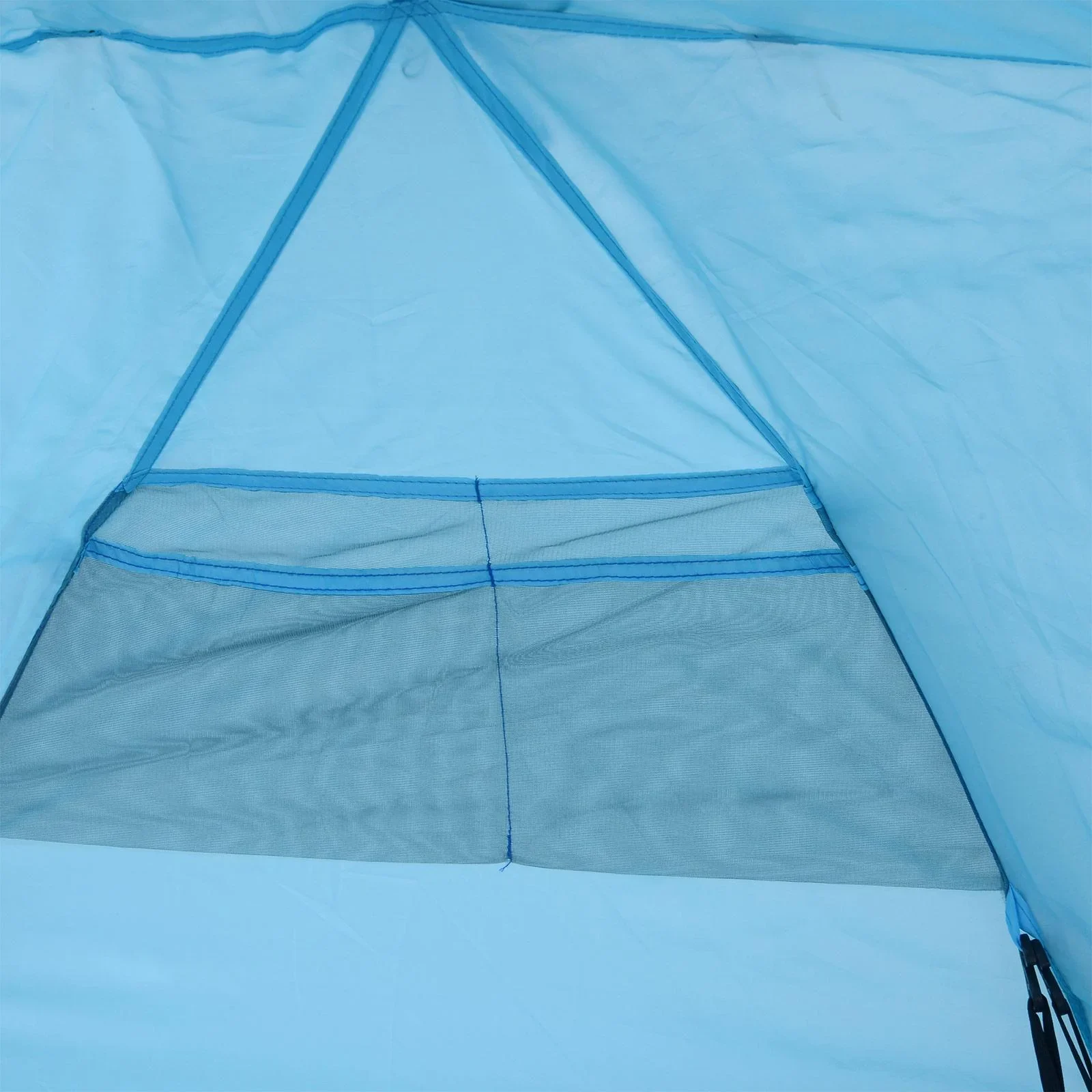 Automatik Strandmuschel Pop up Zelt mit Tragetasche 2 4 Personen 250 x 140 x 140 cm - 8