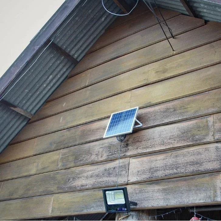 VT-60W Solar-Flutlicht mit Solarpanel - 1650 Lm - 6000K - Schwarz - 5