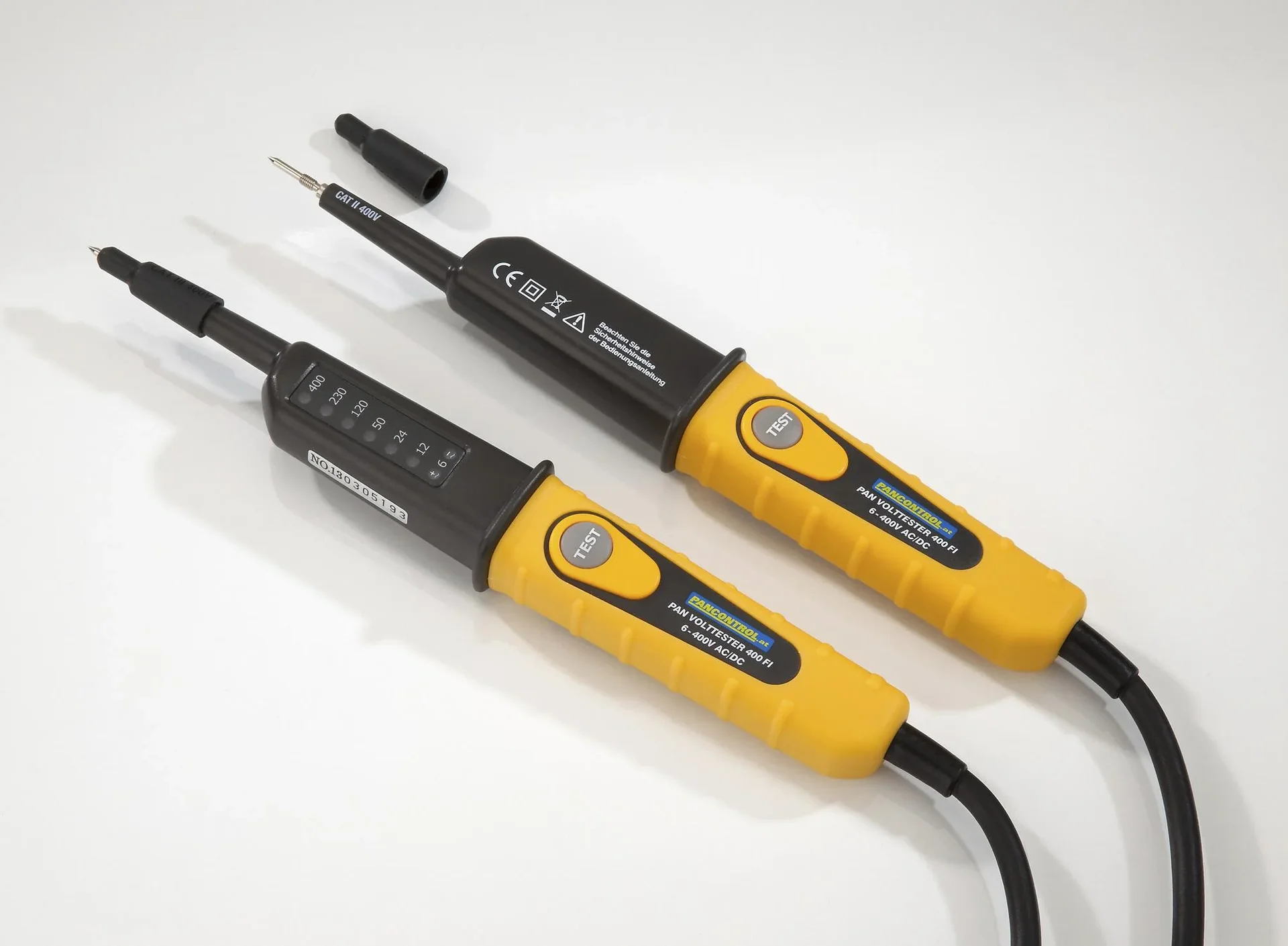 PAN Volttester 400 FI 2-poliger Spannungsprüfer mit FI Test - 0