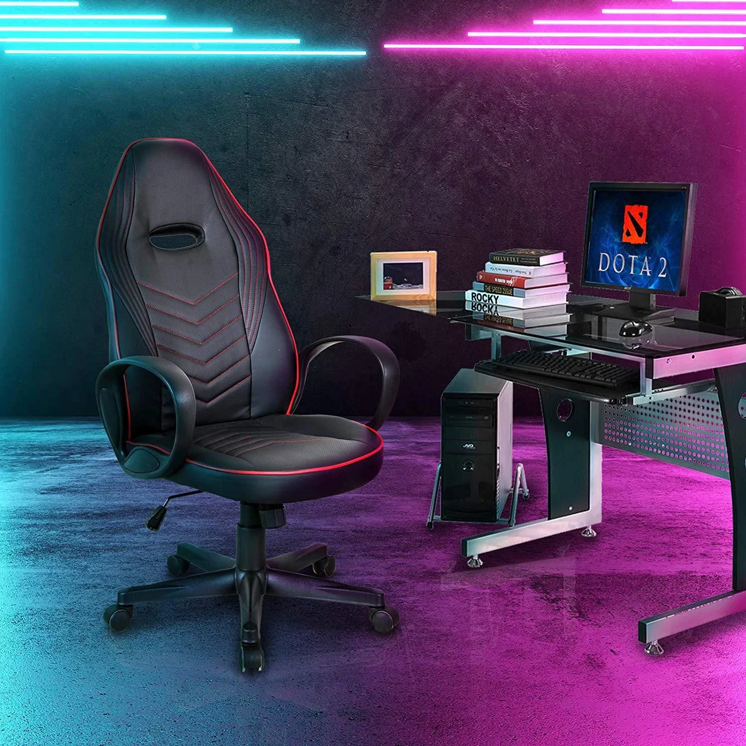 Gaming Stuhl mit Wippfunktion - 2