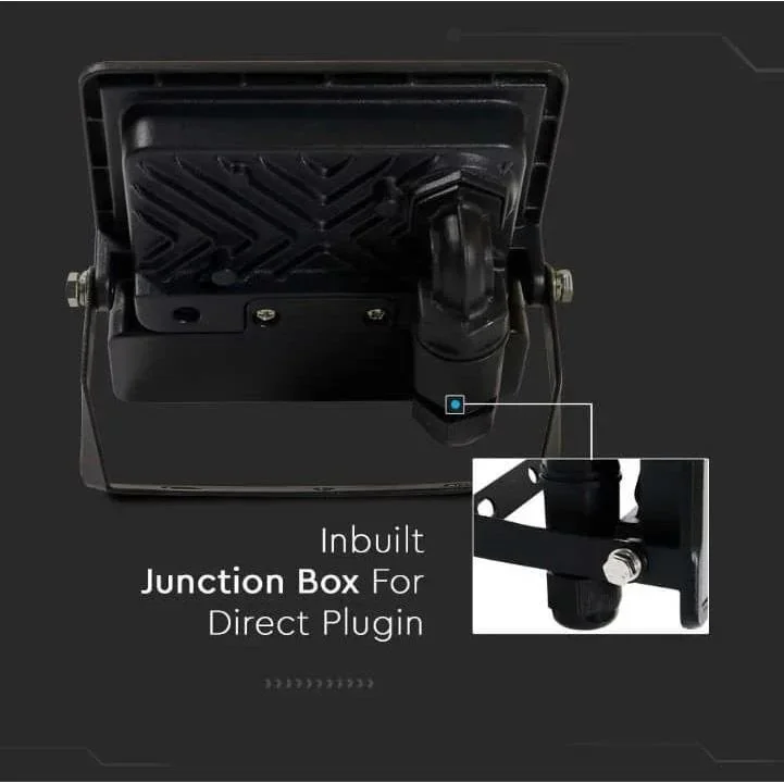 VT-128S LED-Flutlicht mit Sensor - 20 W - 1510 Lm - 3000K - Schwarz - 7