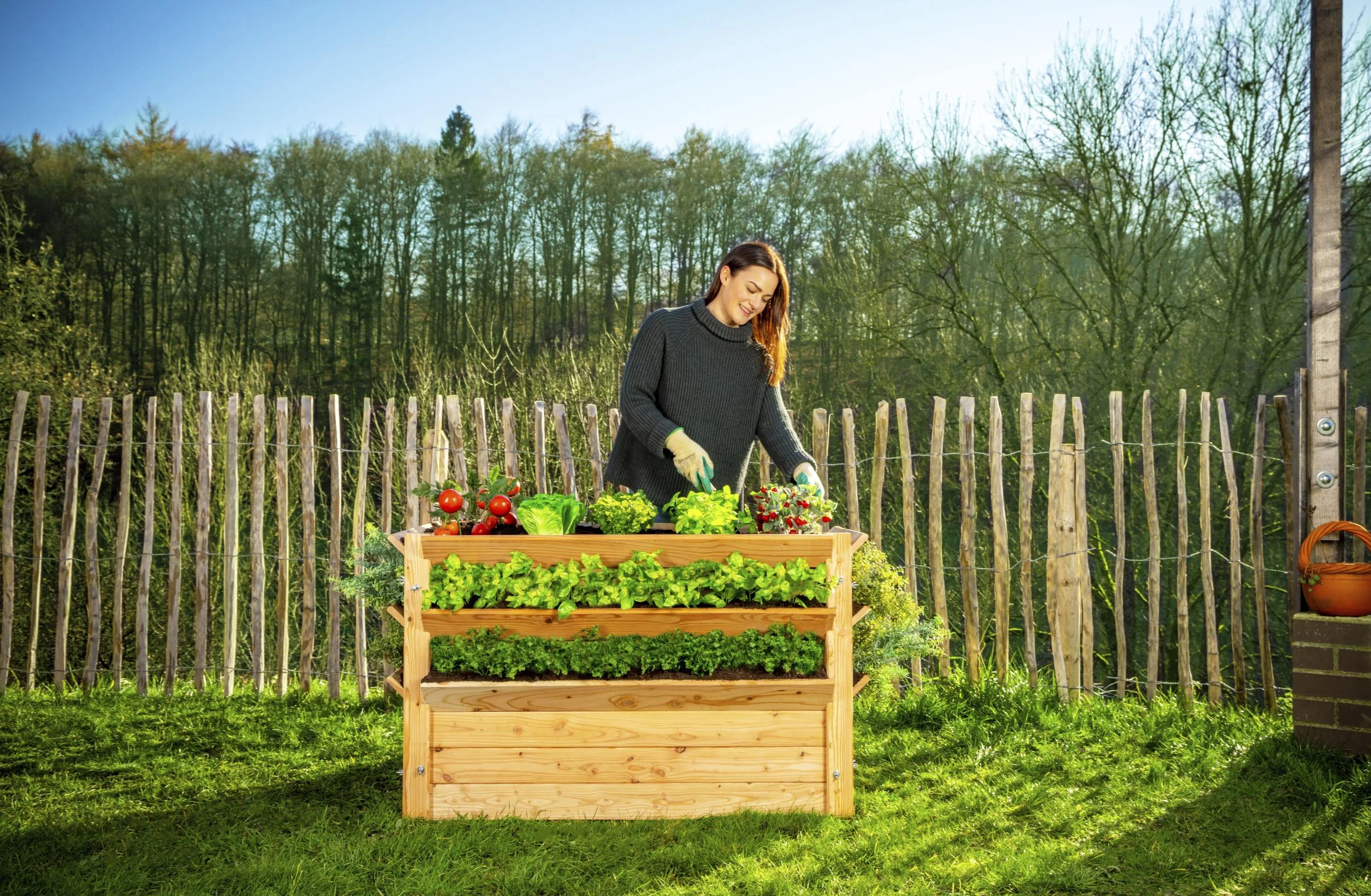Premium Hochbeet XXL, 124 x 91 x 73 cm - 0