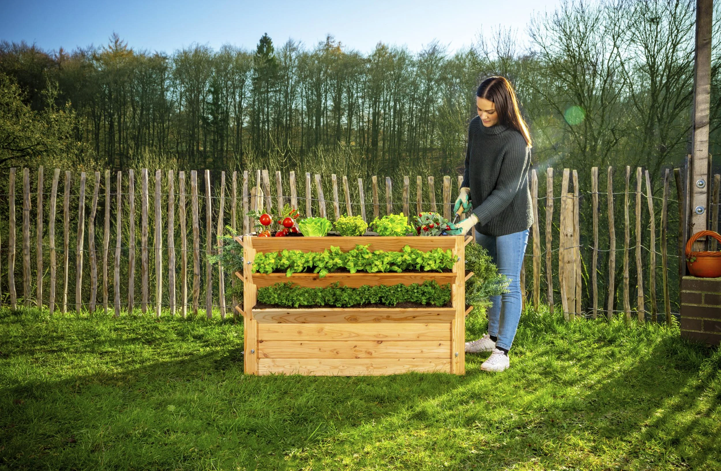 Premium Hochbeet XXL, 124 x 91 x 73 cm - 7