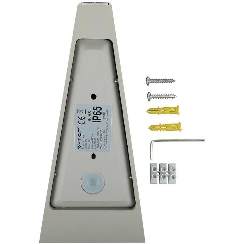 VT-826 LED-Wandleuchte - 4W - 3000K - 450 Lumen - Grau - 1