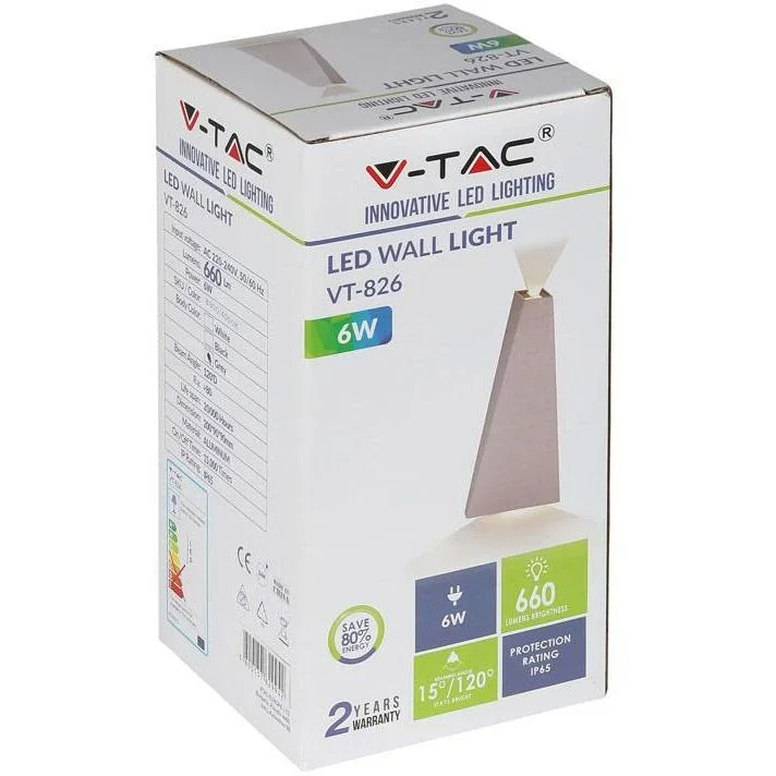 VT-826 LED-Wandleuchte - 4W - 3000K - 450 Lumen - Grau - 3