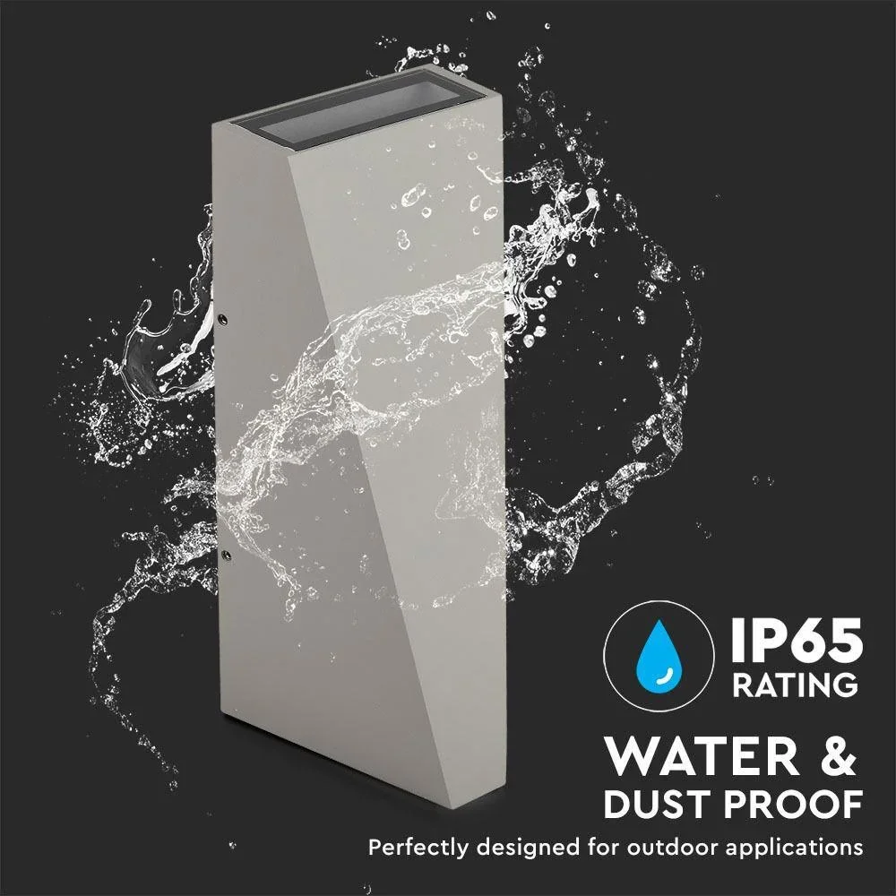 VT-826 LED-Wandleuchte - 4W - 3000K - 450 Lumen - Grau - 6