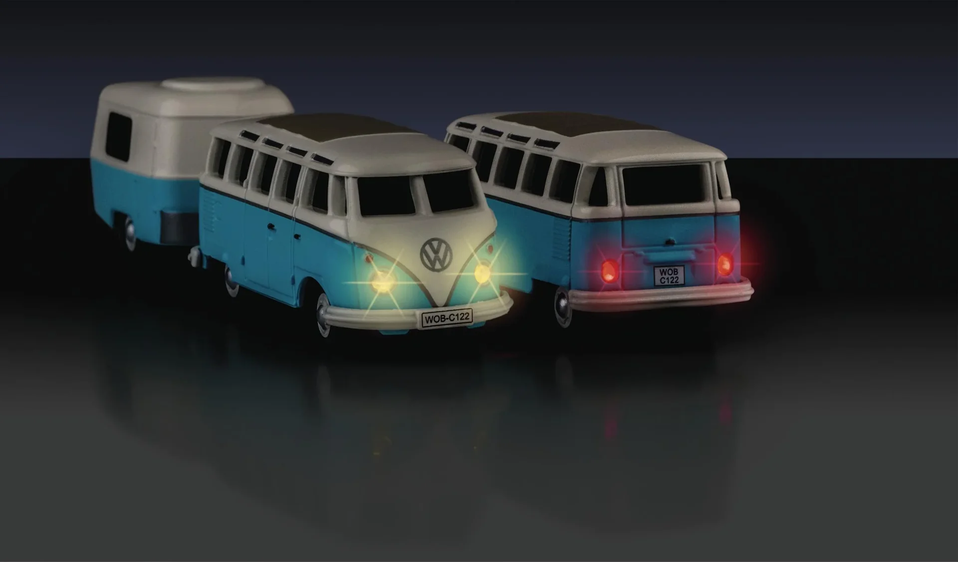 VW T1 Samba Bus mit Anhänger 1:87 2.4 GHz RTR - 1