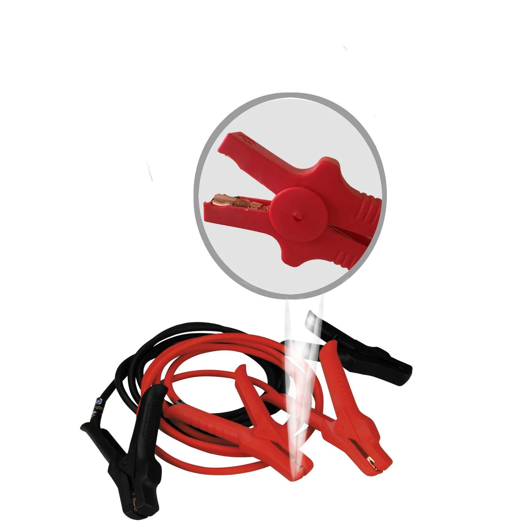 Starthilfekabel DIN 16 mm², 3 Meter, für Ottomotoren 12 Volt/24 Volt bis 2500 cm³ - 0