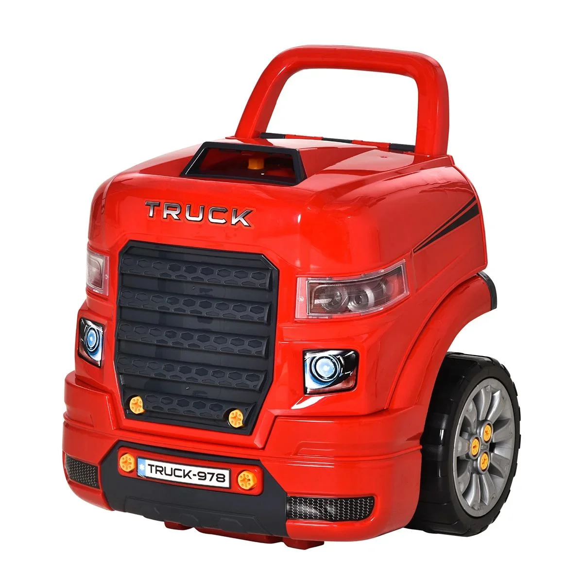 Kinder Motor Werkstatt Werkbank 61-teilig mit Schraube Spin-Schraube RC Autoschlüssel simulierten Sperren Arbeitsplatte - 2