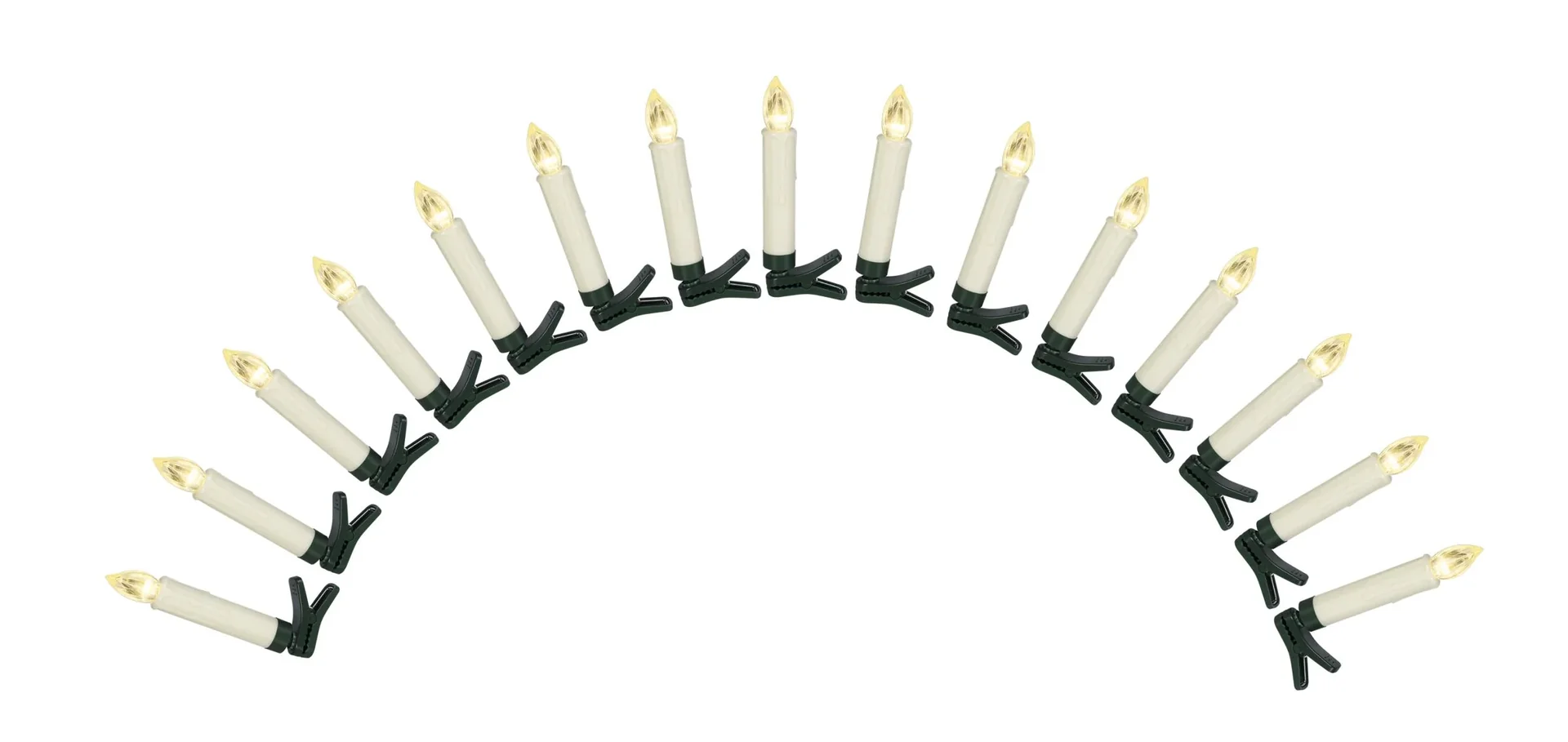 Kabellose Christbaumkerzen für den Innen- und Außenbereich, 15 Stück mit Fernbedienung - 4