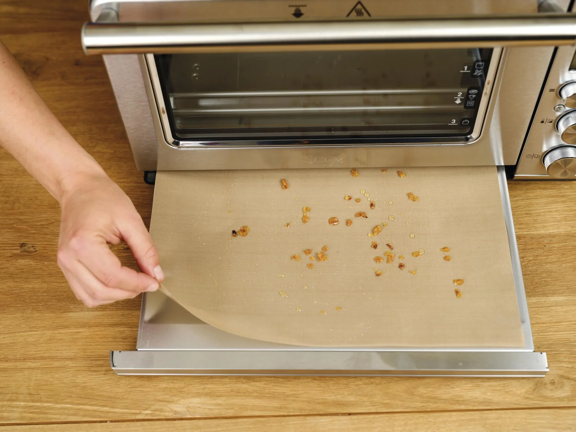 Heißluft-Fritteuse/Minibackofen Back- und Schutzfolie, 2-teilig 31 x 40/ 33 x 40 cm - 4