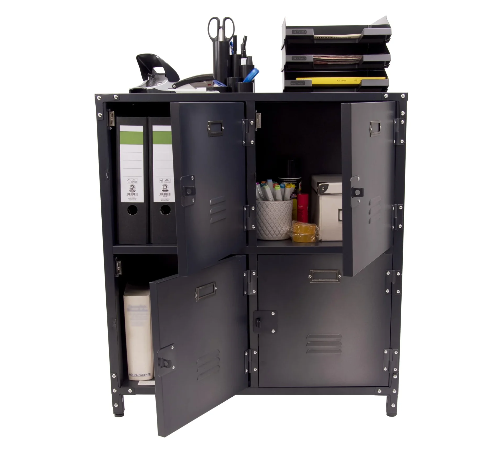 Metallschrank Vintage mit 4 Türen - 8