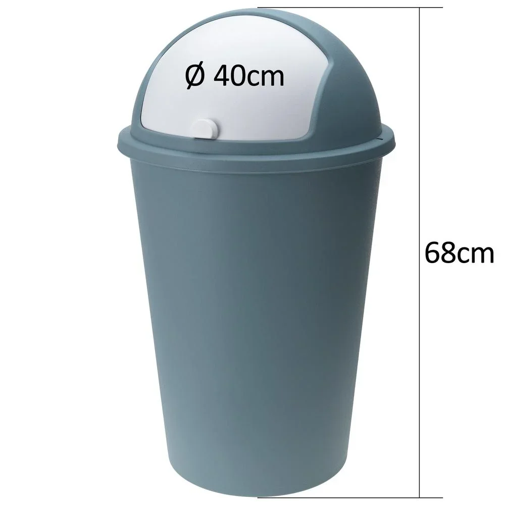 Abfallbehälter blau Kunststoff 50L - 1