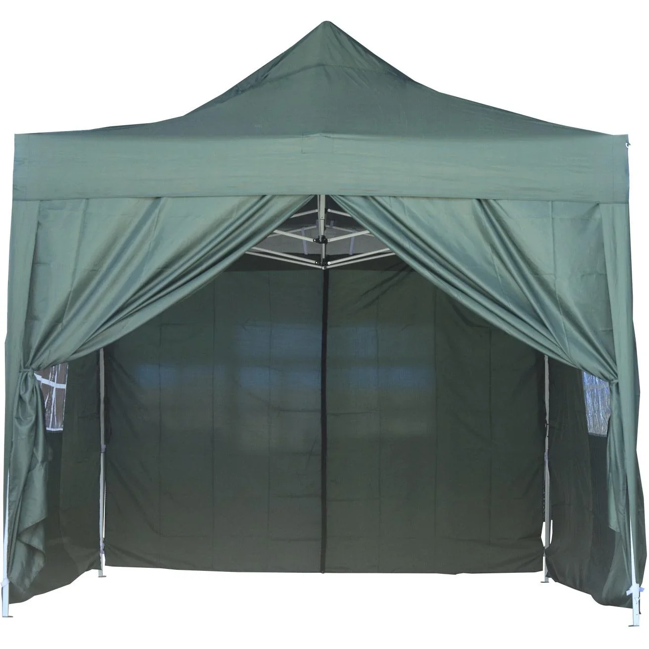Faltpavillon inkl. 4 Seitenteilen Grün 3x4,5m Pavillon - 1