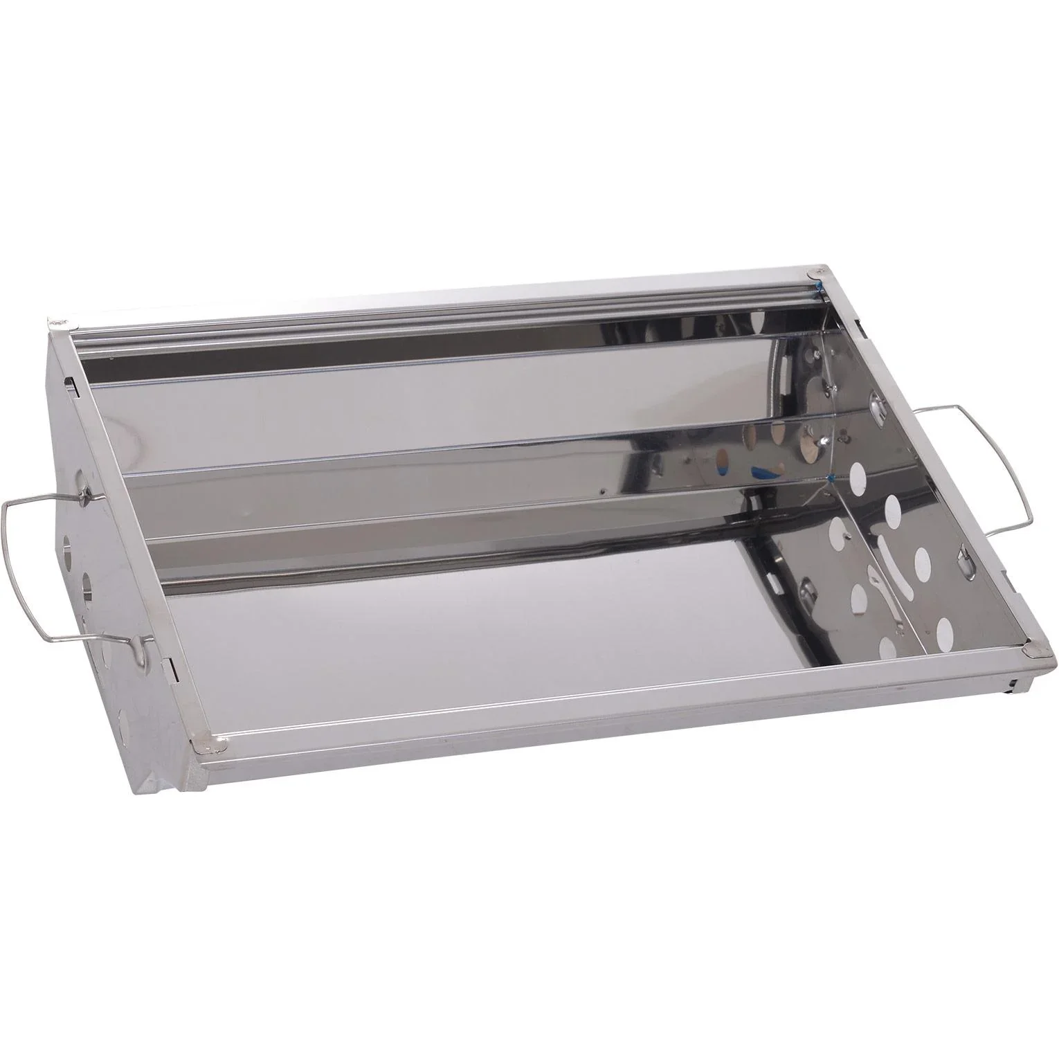 Klappgrill Gasgrill Standgrill tragbar Tischgrill Camping Garten BBQ Edelstahl Silber 58 x 34,2 x 34 cm - 2