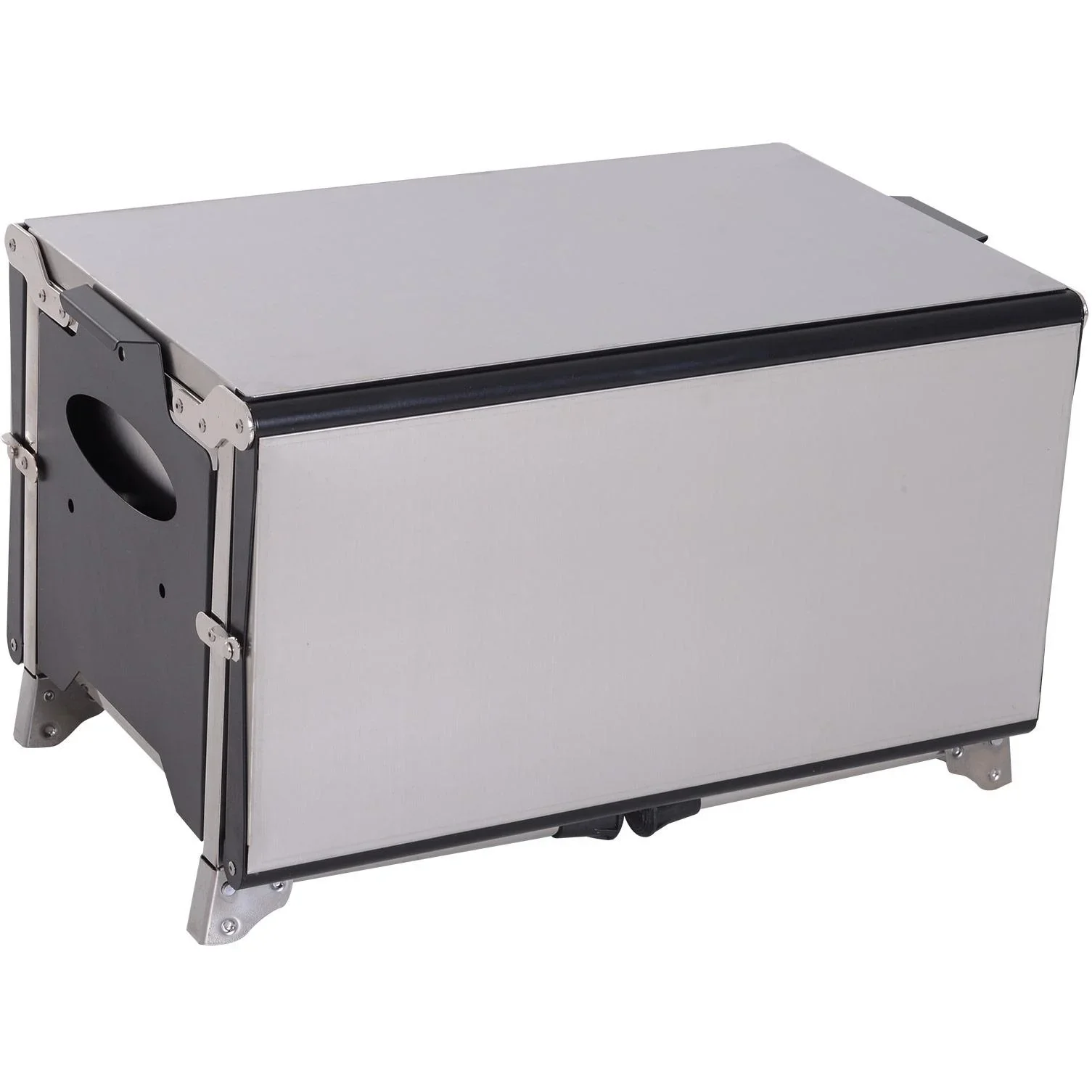 Klappgrill Gasgrill Standgrill tragbar Tischgrill Camping Garten BBQ Edelstahl Silber 58 x 34,2 x 34 cm - 6