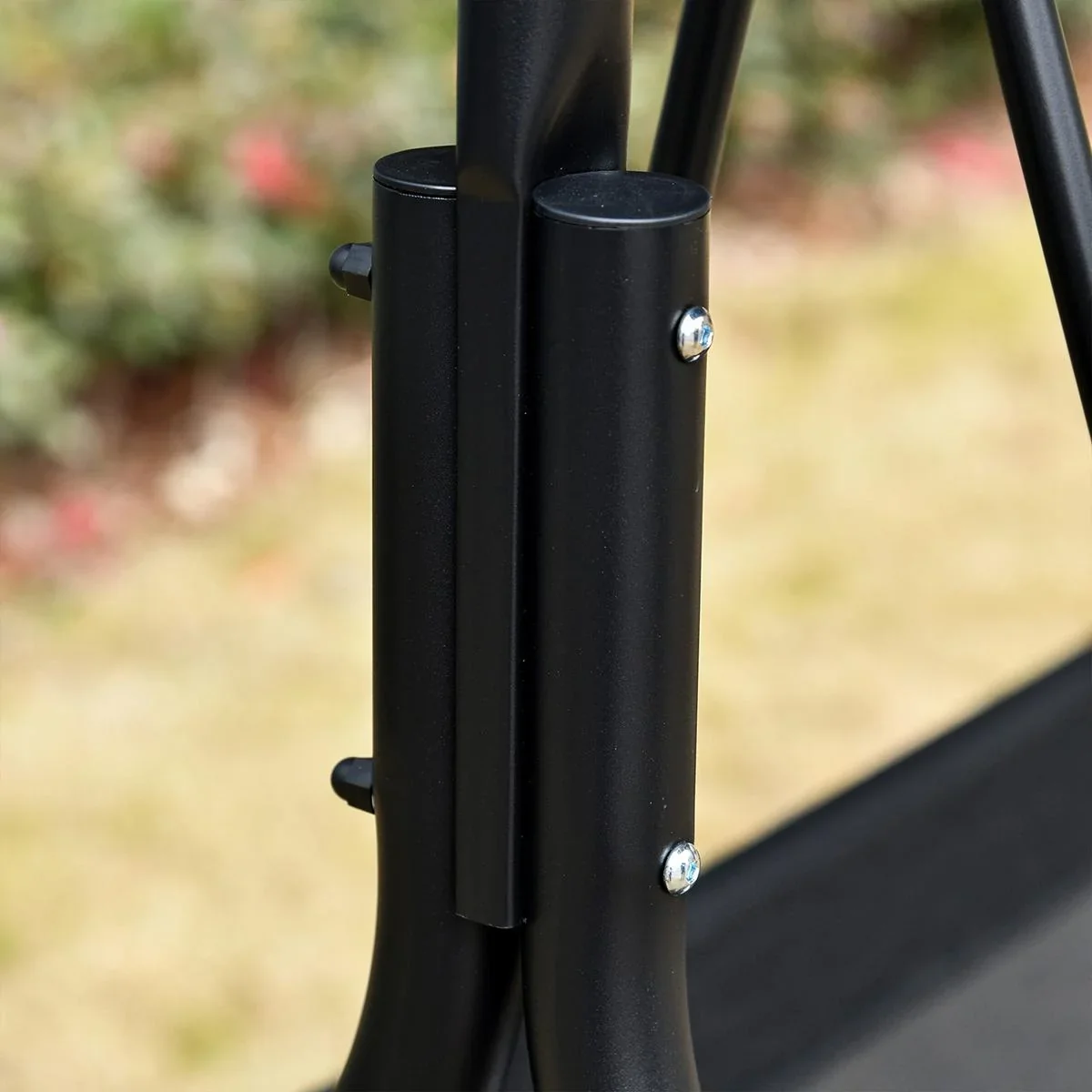 3- Sitzer Hollywoodschaukel mit Sonnendach schwarz - 3