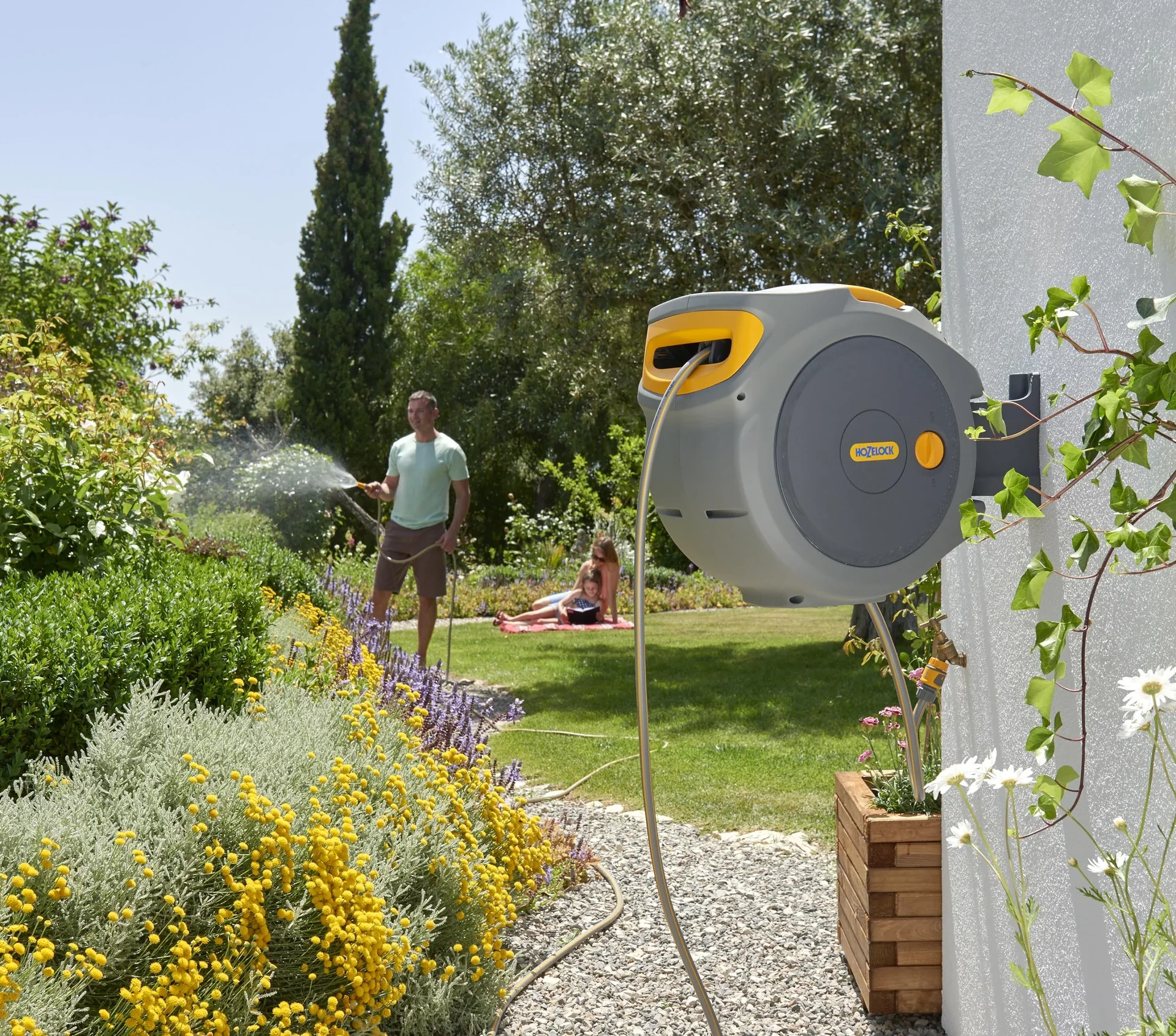 Schlauchtrommel Aufrollautomatik (Auto Reel) 20 m Schlauch - 8