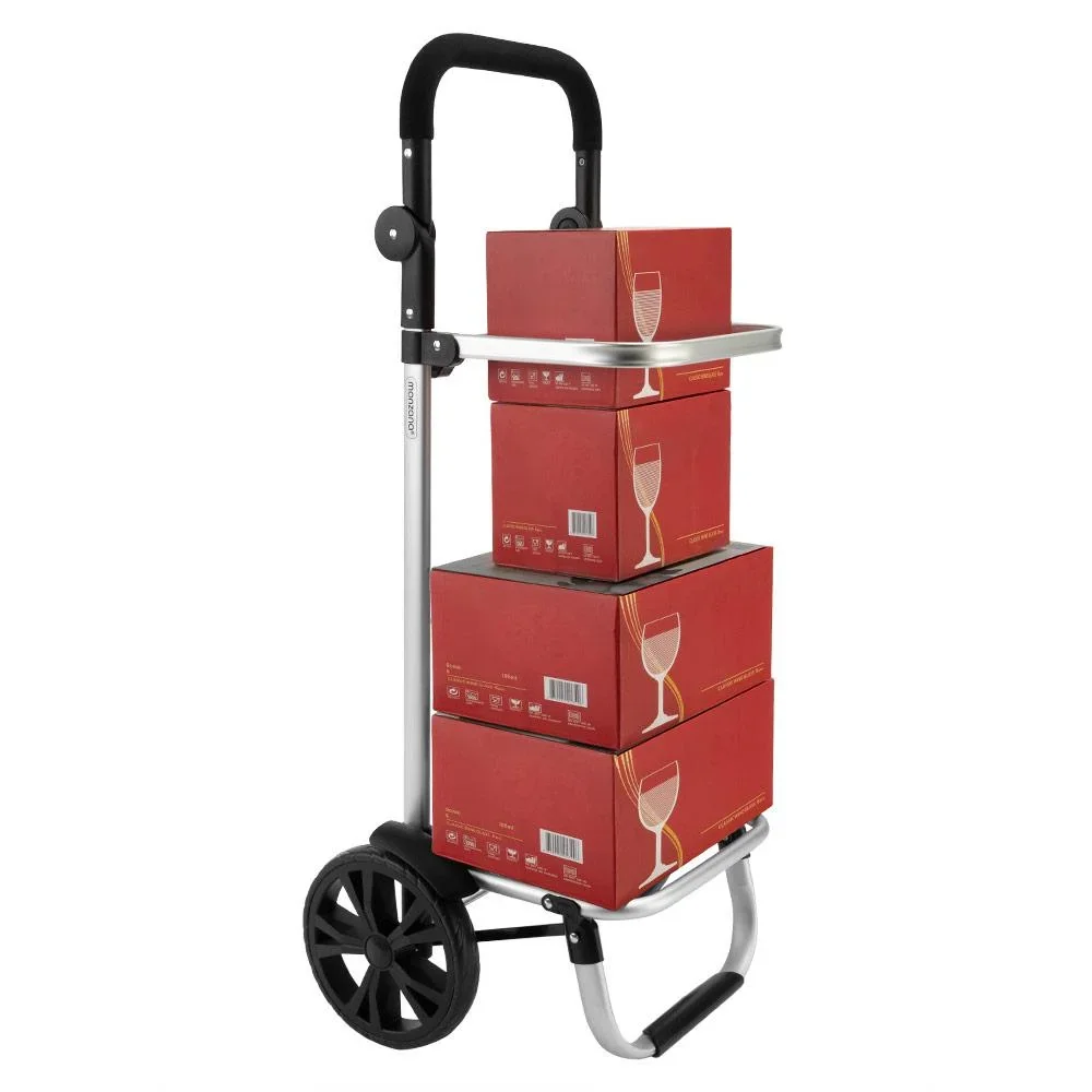 Einkaufswagen Max 25kg|Abnehmbare Einkaufstasche|Mit Kühlfach | Aluminium schwarz - 2