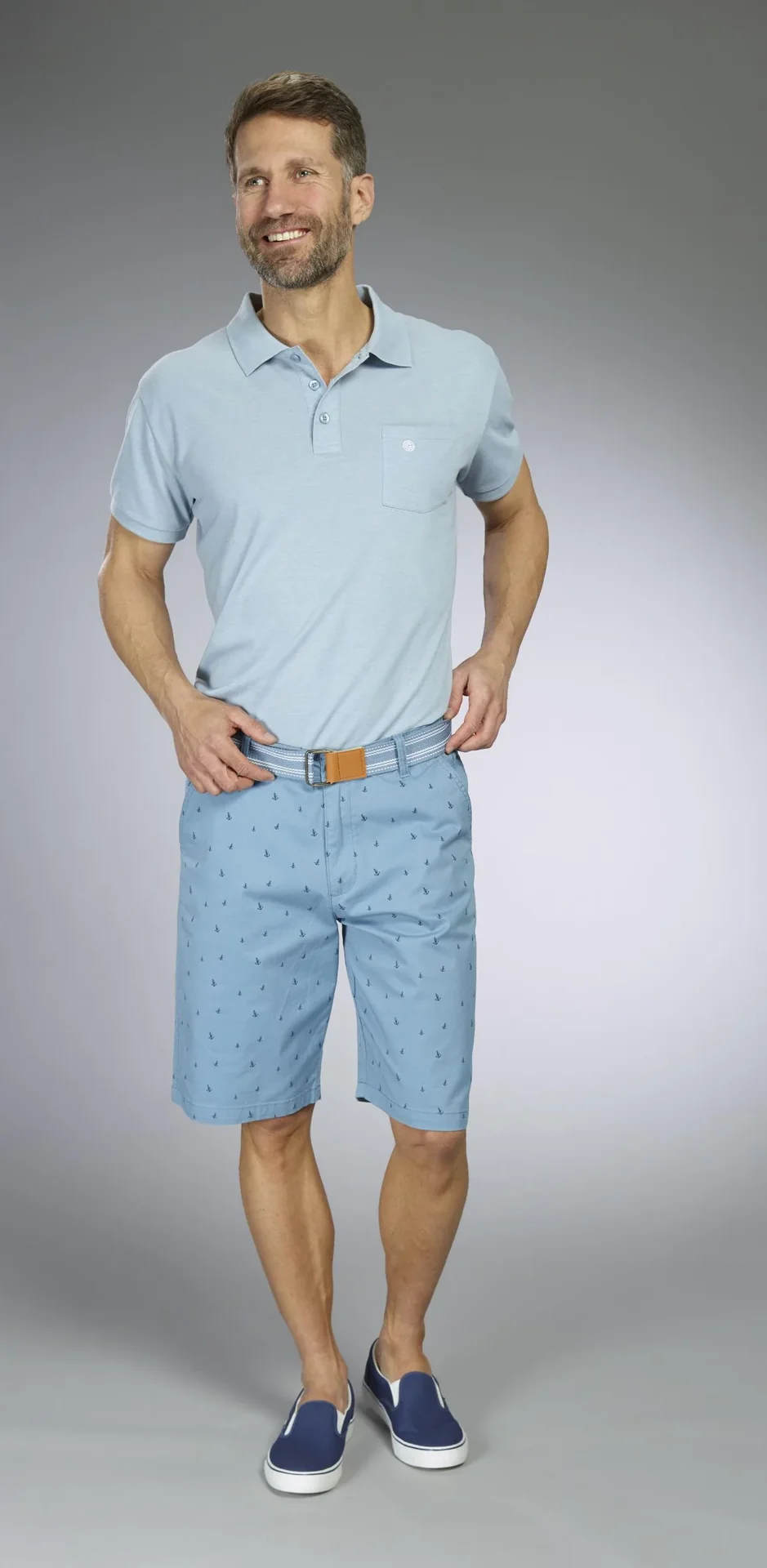 Poloshirt, Farbe hellblau, Gr.M - 7